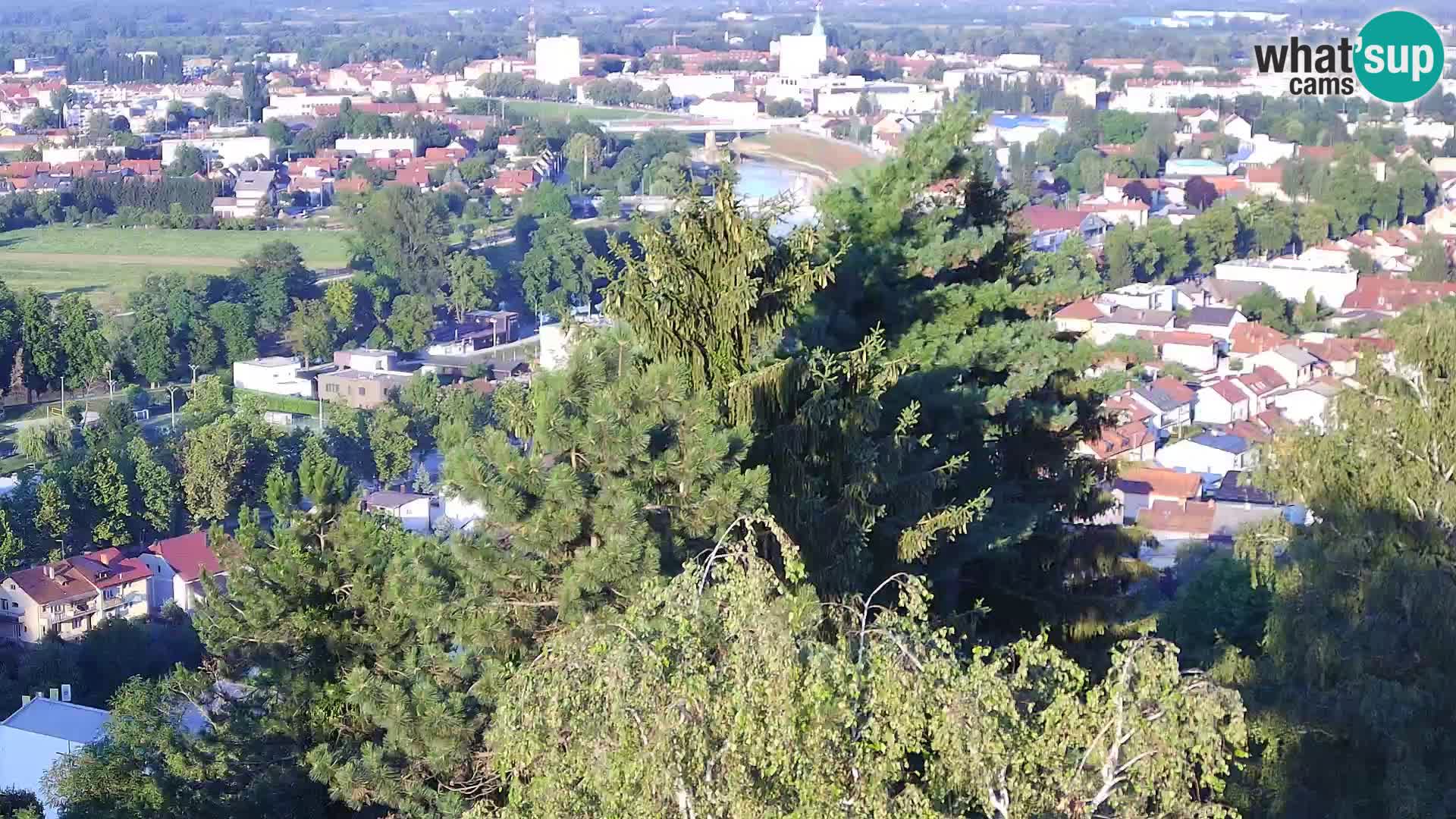 Spletna kamera Karlovac Dubovac grad – Pogled v živo na zgodovinsko znamenitost Karlovca