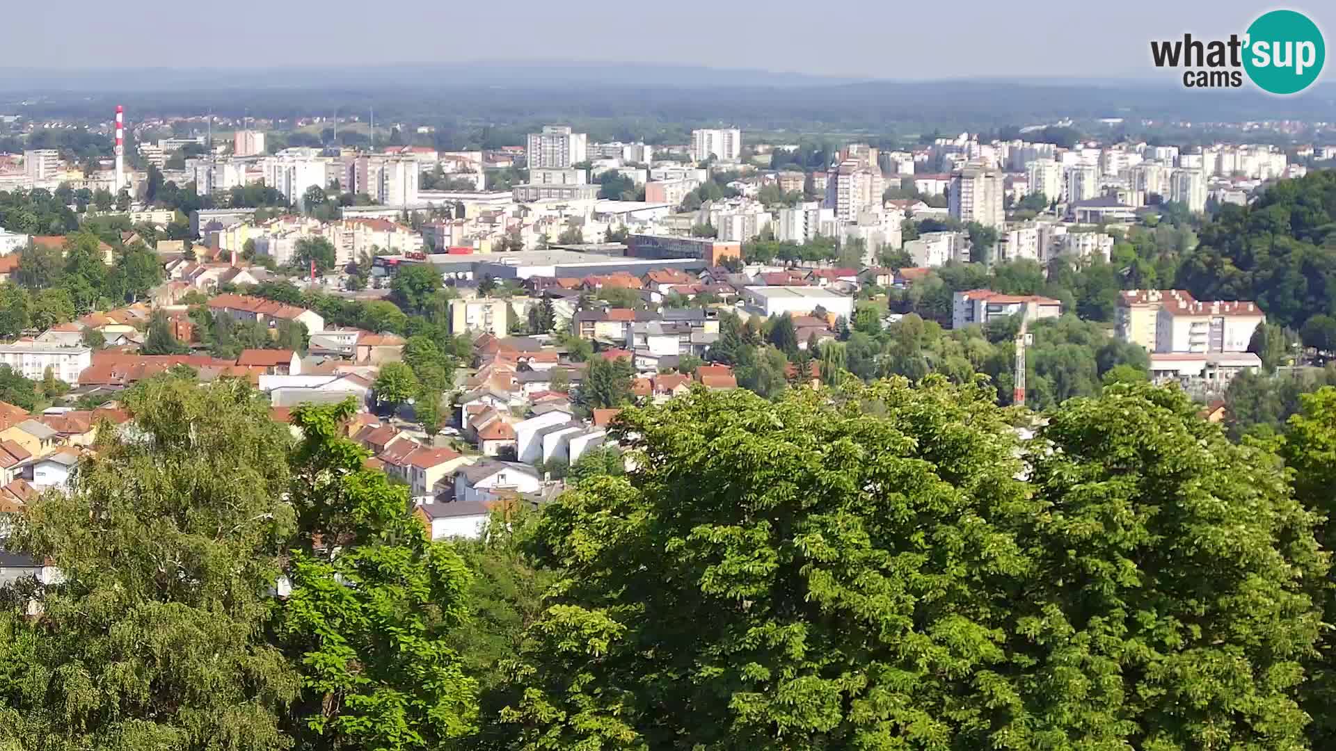Spletna kamera Karlovac Dubovac grad – Pogled v živo na zgodovinsko znamenitost Karlovca
