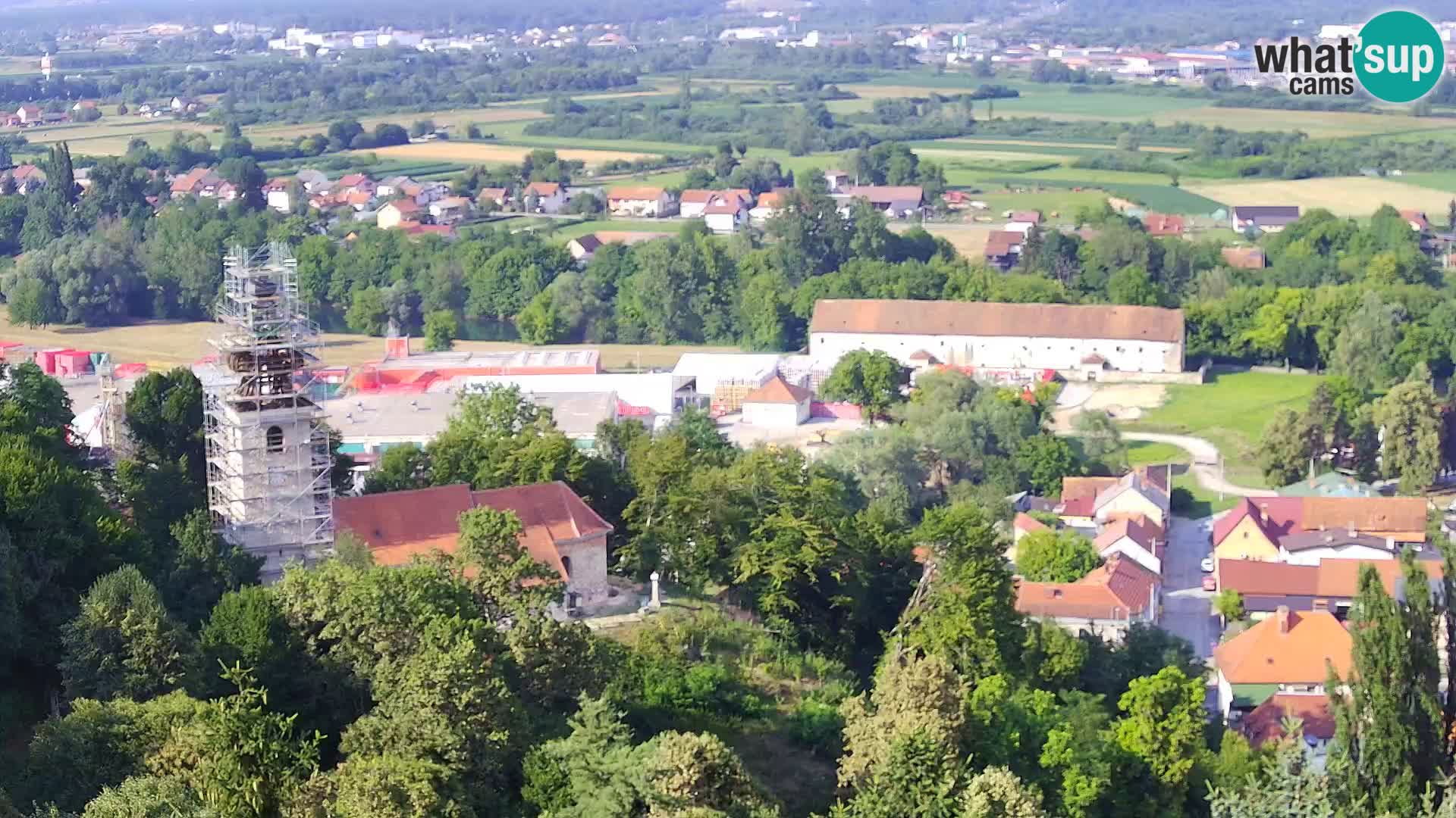 Spletna kamera Karlovac Dubovac grad – Pogled v živo na zgodovinsko znamenitost Karlovca