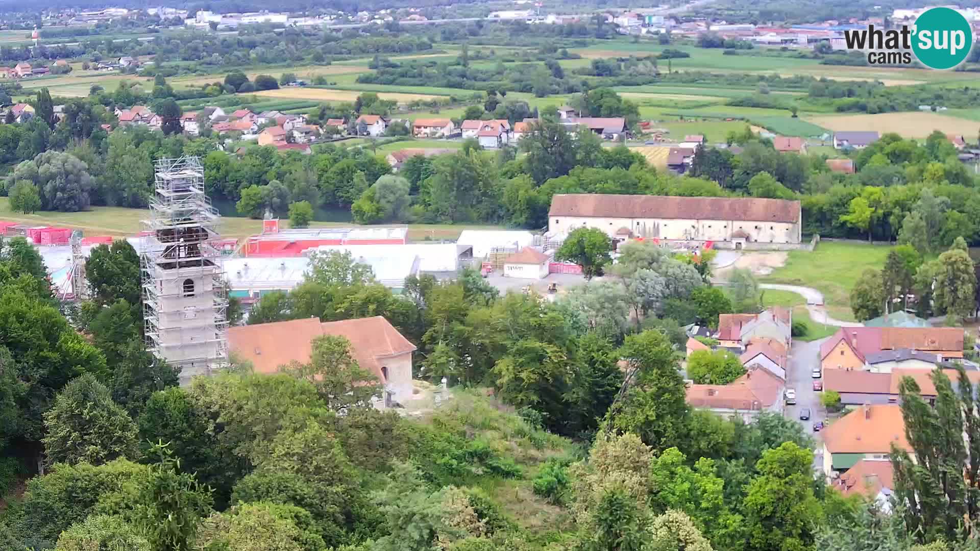 Spletna kamera Karlovac Dubovac grad – Pogled v živo na zgodovinsko znamenitost Karlovca