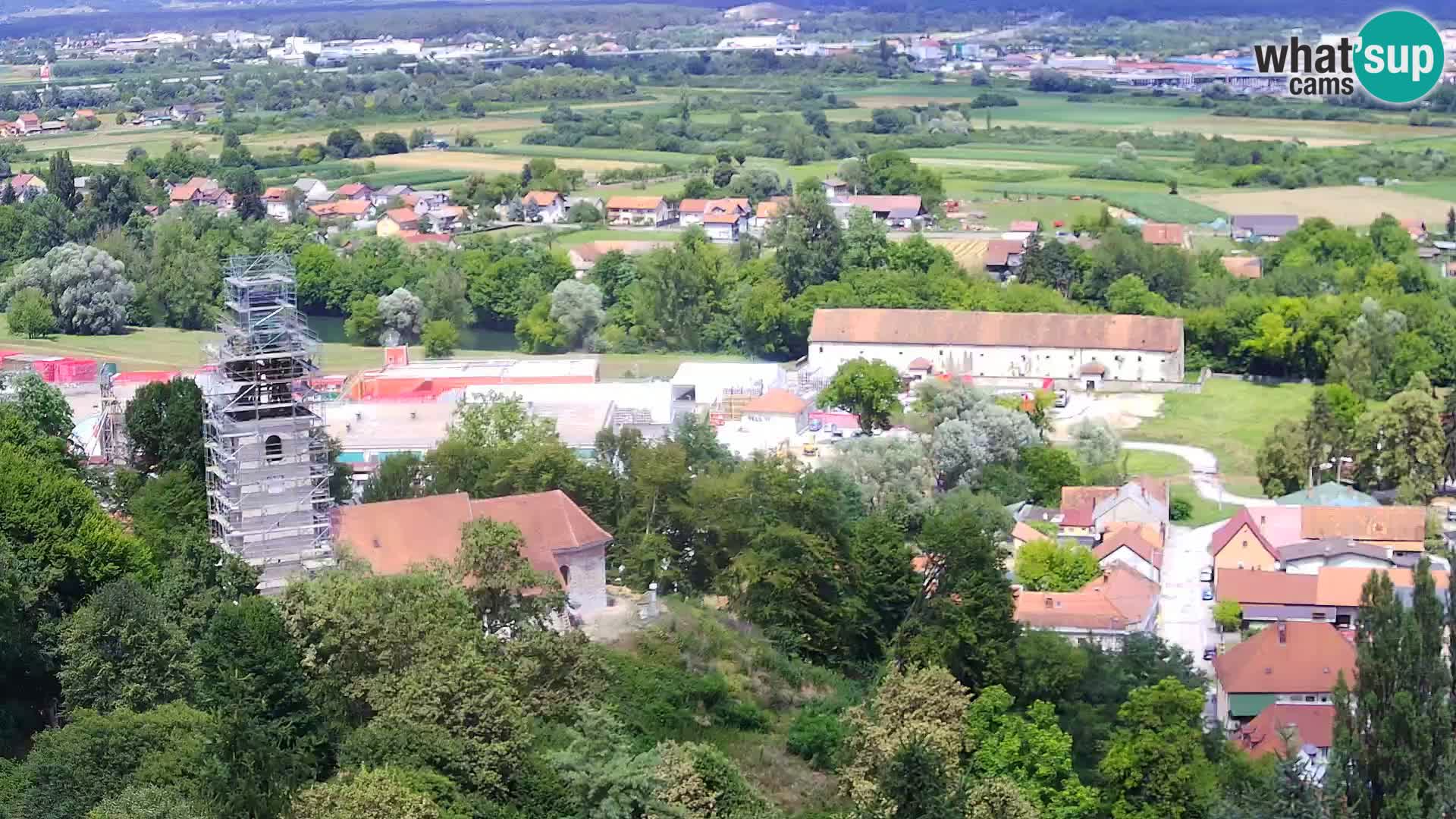 Spletna kamera Karlovac Dubovac grad – Pogled v živo na zgodovinsko znamenitost Karlovca