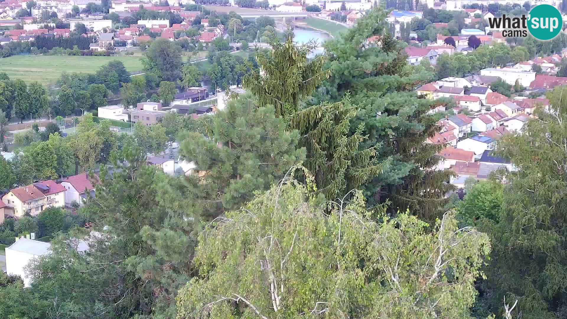 Spletna kamera Karlovac Dubovac grad – Pogled v živo na zgodovinsko znamenitost Karlovca