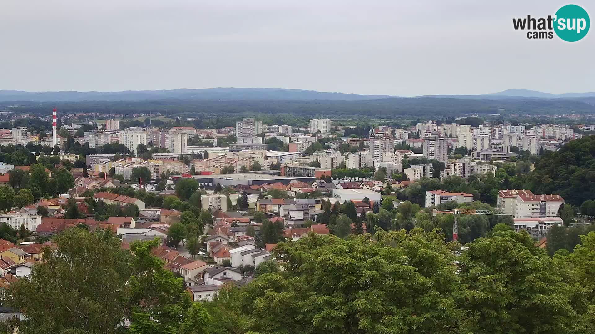 Spletna kamera Karlovac Dubovac grad – Pogled v živo na zgodovinsko znamenitost Karlovca
