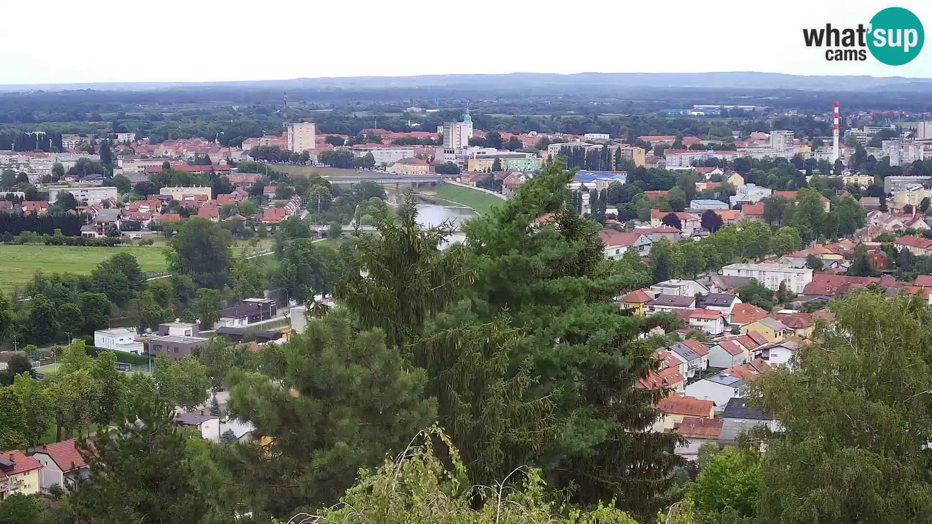 Spletna kamera Karlovac Dubovac grad – Pogled v živo na zgodovinsko znamenitost Karlovca