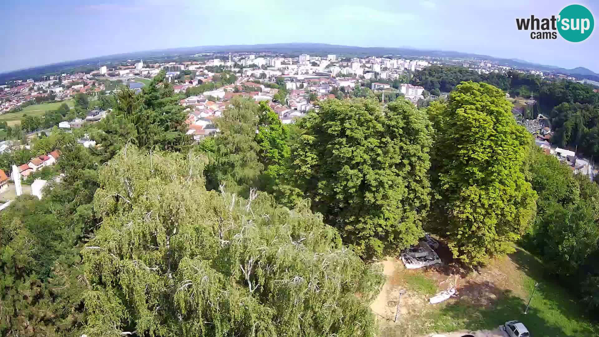 Spletna kamera Karlovac Dubovac grad – Pogled v živo na zgodovinsko znamenitost Karlovca