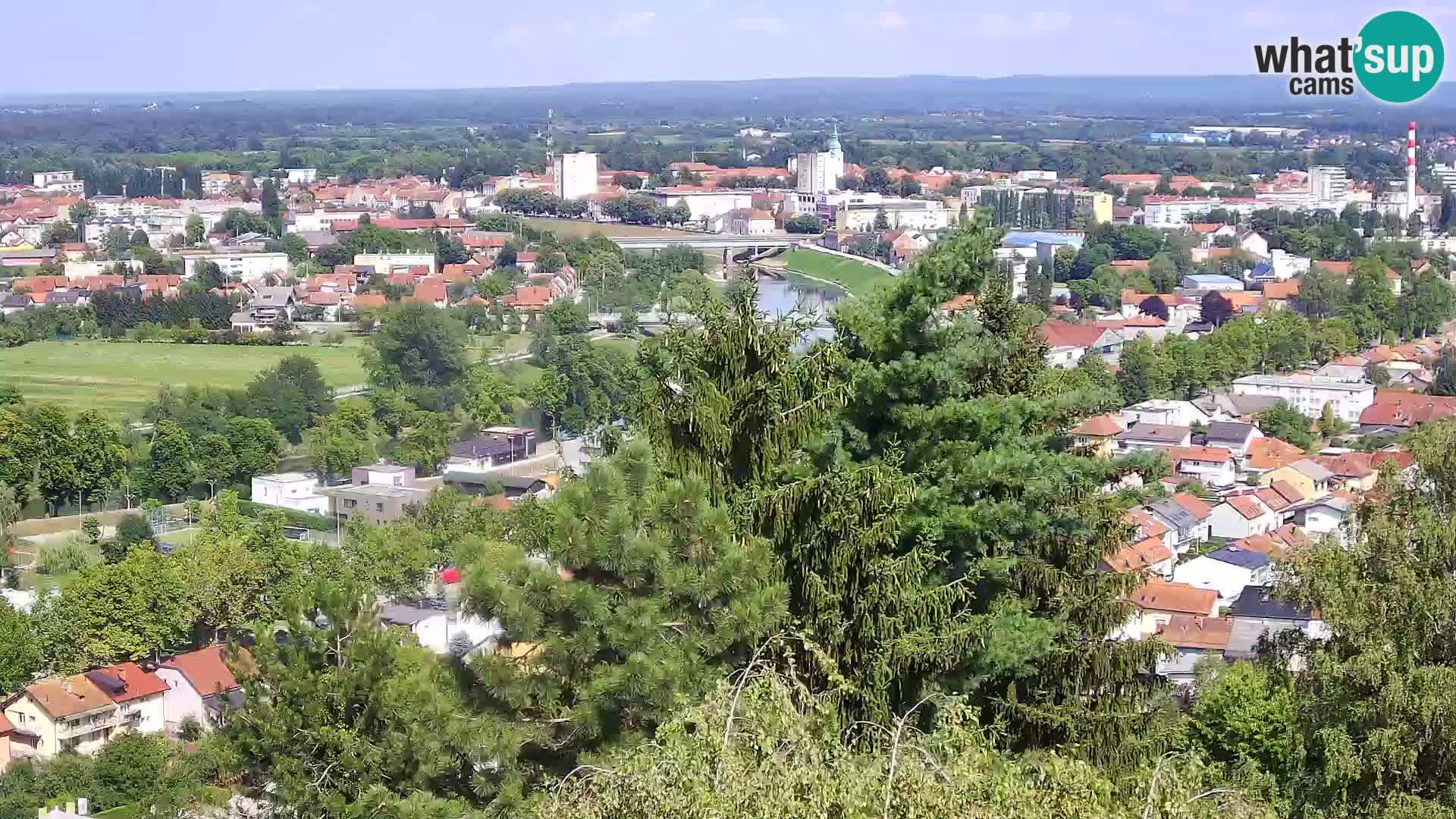 Spletna kamera Karlovac Dubovac grad – Pogled v živo na zgodovinsko znamenitost Karlovca