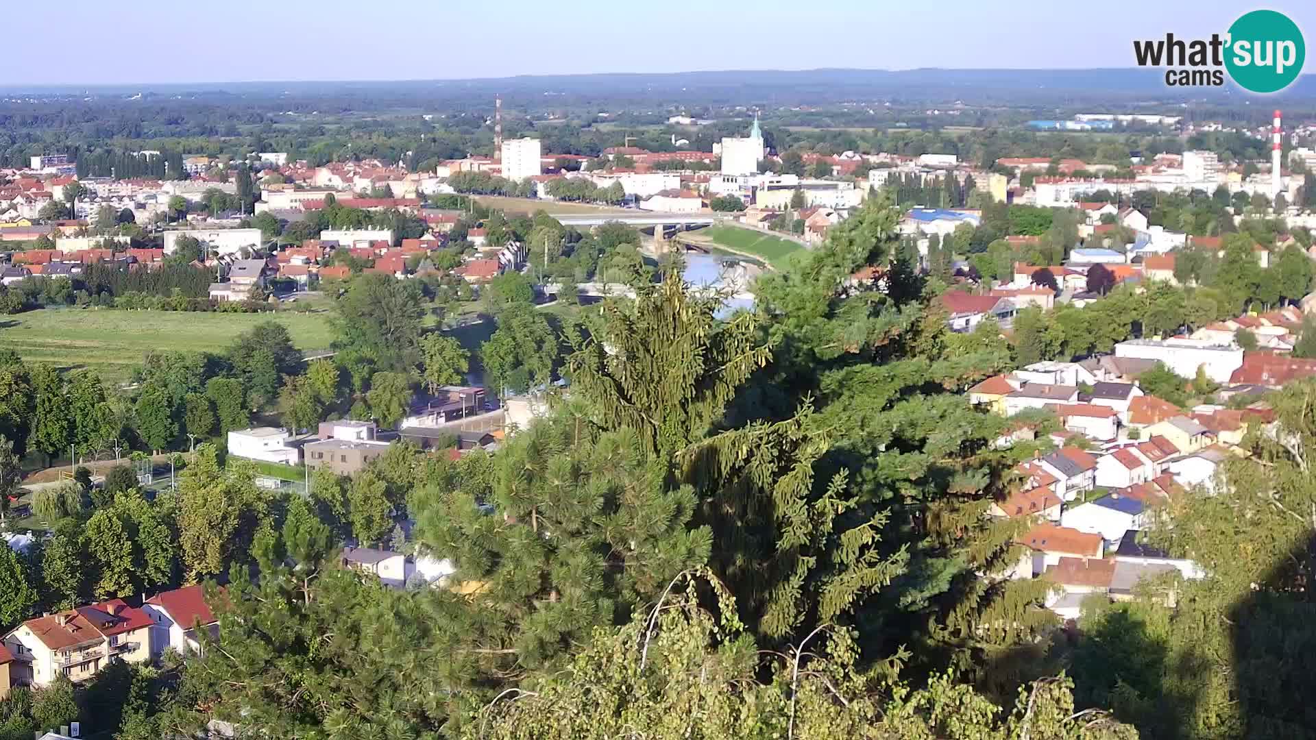 Spletna kamera Karlovac Dubovac grad – Pogled v živo na zgodovinsko znamenitost Karlovca