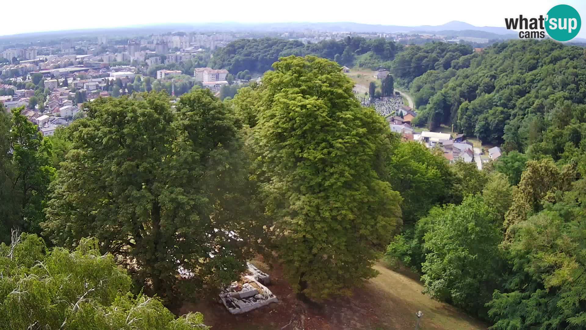 Spletna kamera Karlovac Dubovac grad – Pogled v živo na zgodovinsko znamenitost Karlovca