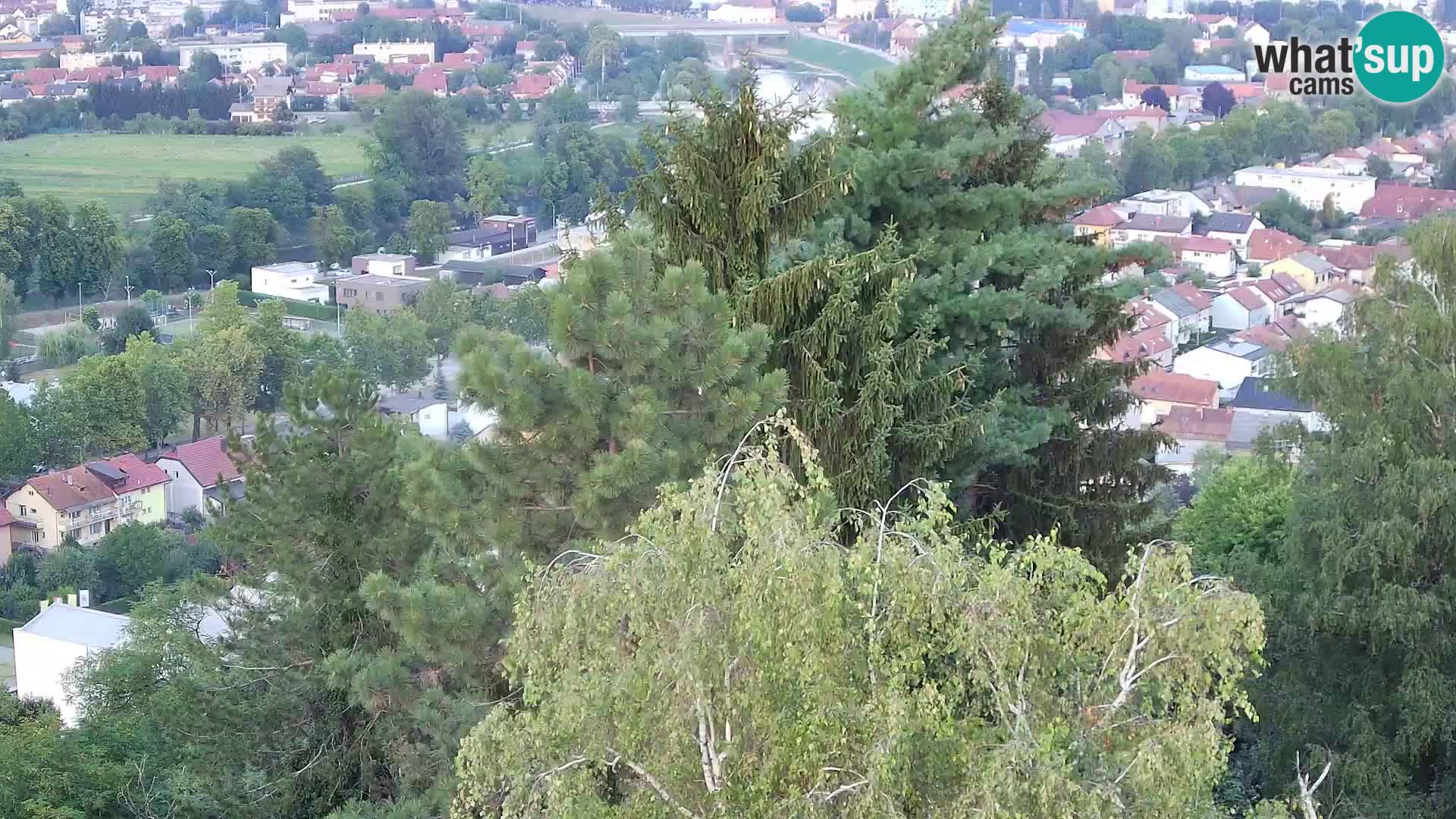 Spletna kamera Karlovac Dubovac grad – Pogled v živo na zgodovinsko znamenitost Karlovca
