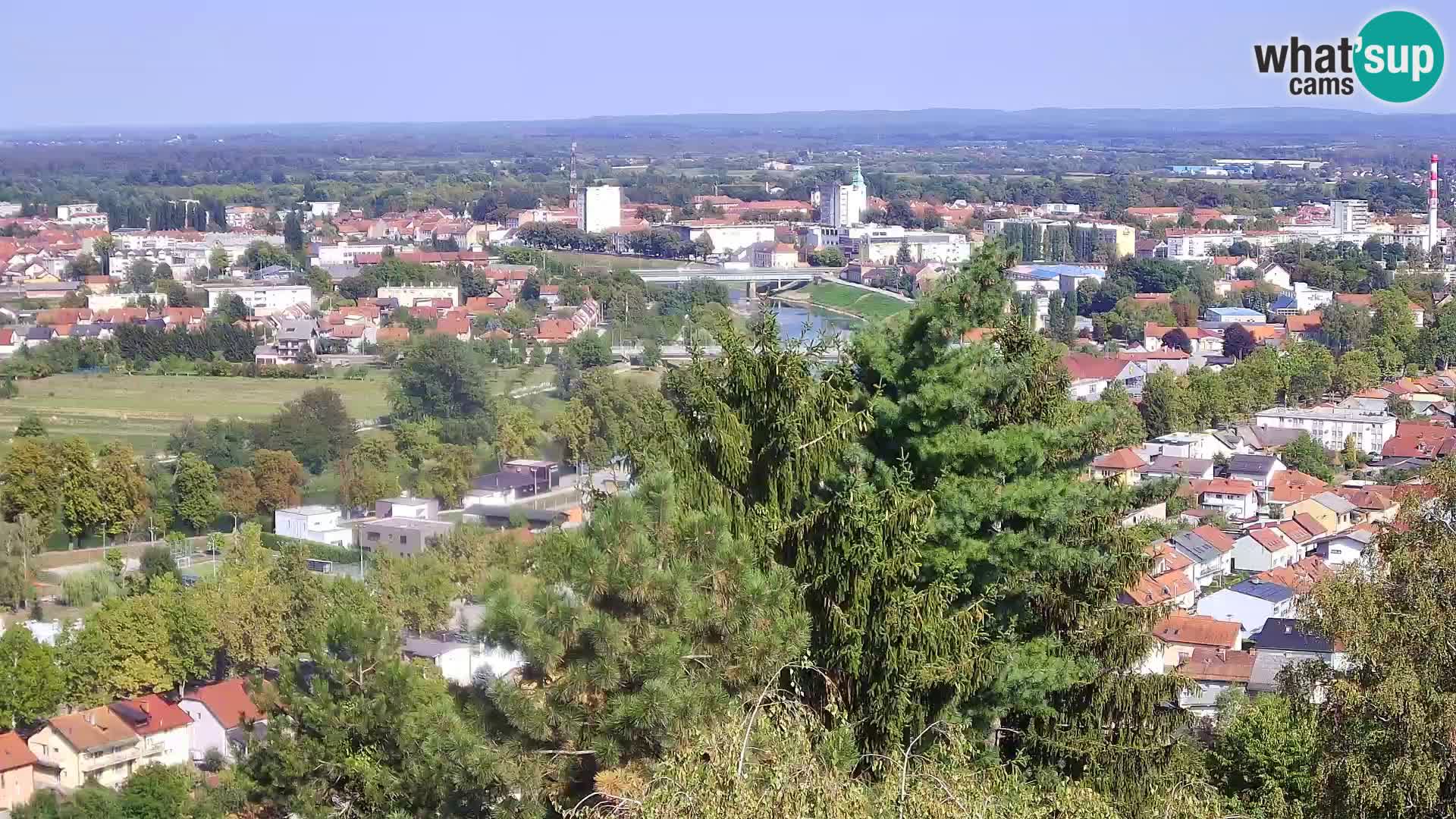 Spletna kamera Karlovac Dubovac grad – Pogled v živo na zgodovinsko znamenitost Karlovca