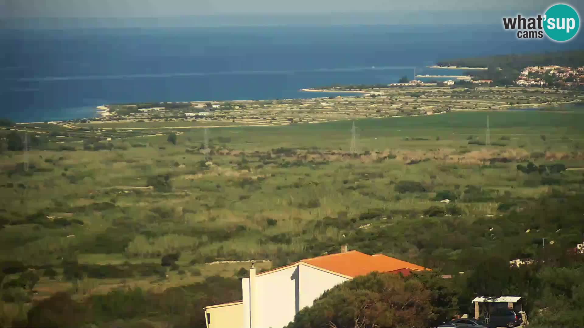 Vista dalla fabbrica di formaggio Gligora Kolan – isola di Pag
