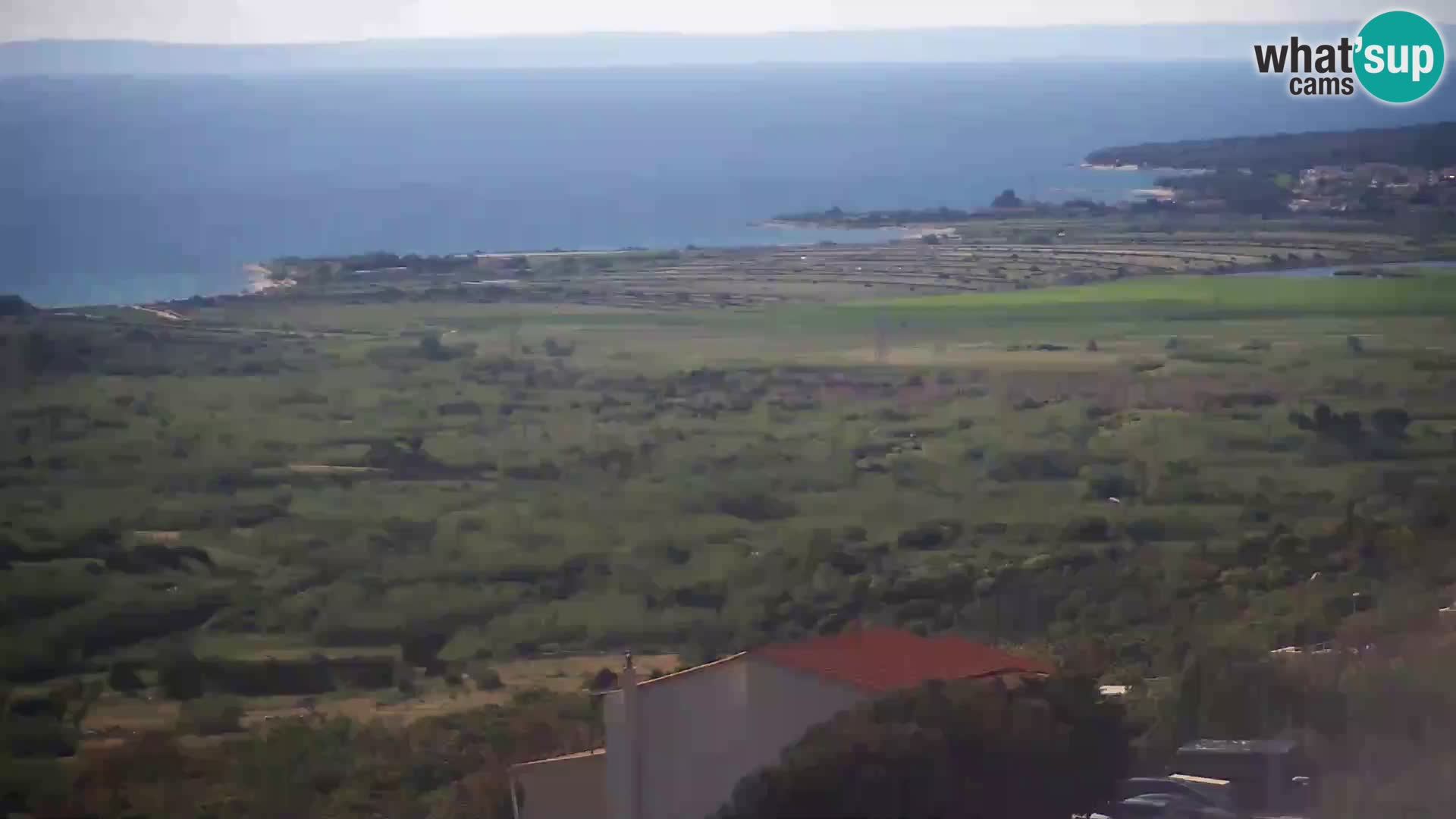 Vista dalla fabbrica di formaggio Gligora Kolan – isola di Pag