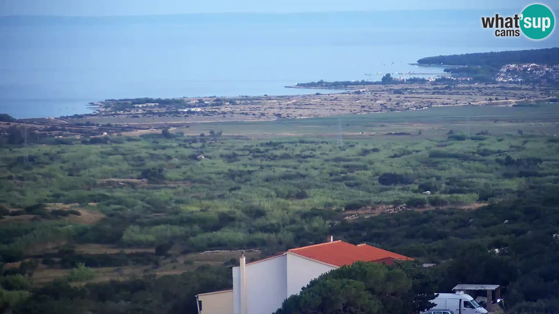Blick von Gligora Käse Fabrik Kolan – Pag Insel