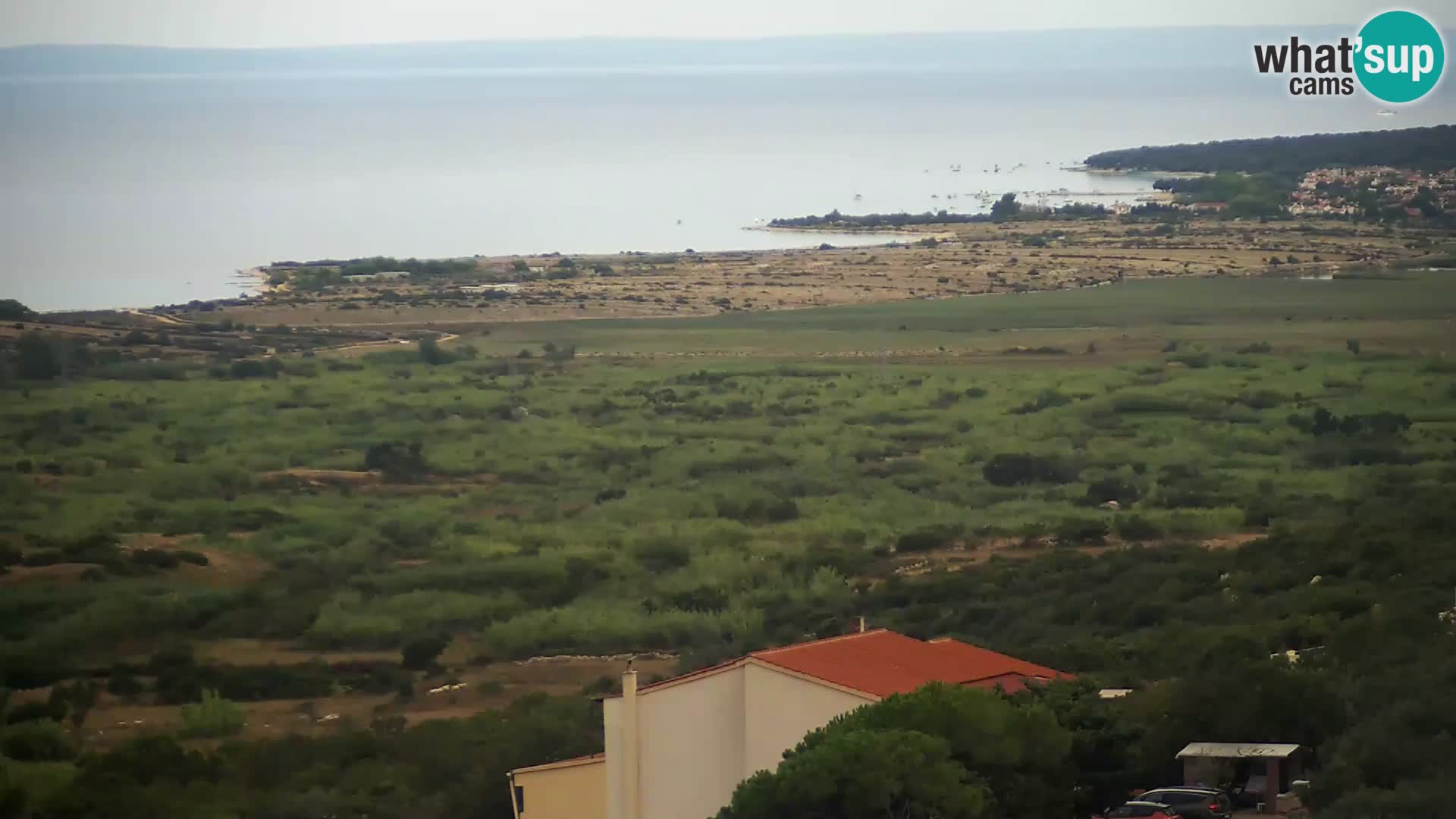 Vista dalla fabbrica di formaggio Gligora Kolan – isola di Pag