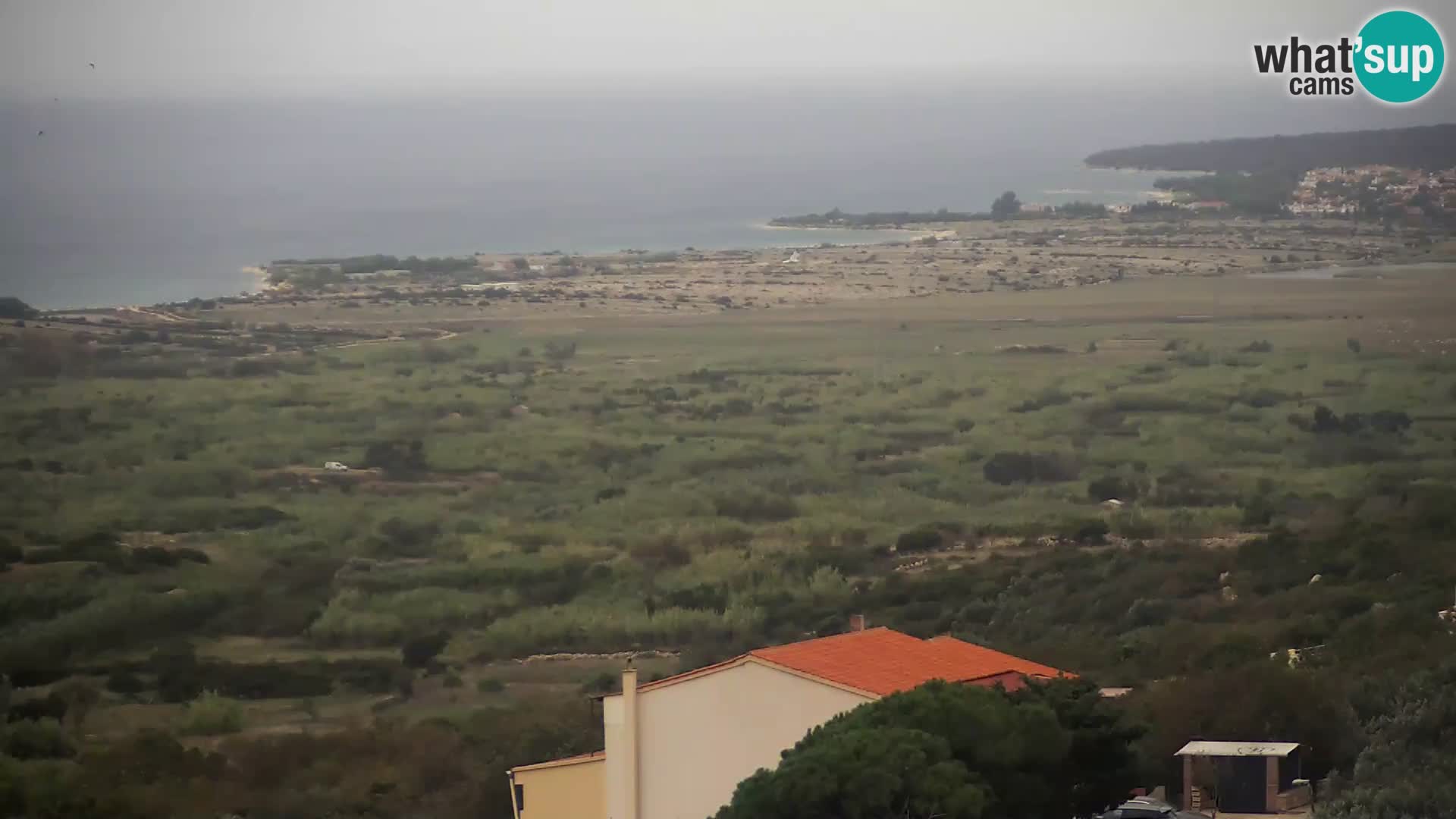 Vista dalla fabbrica di formaggio Gligora Kolan – isola di Pag