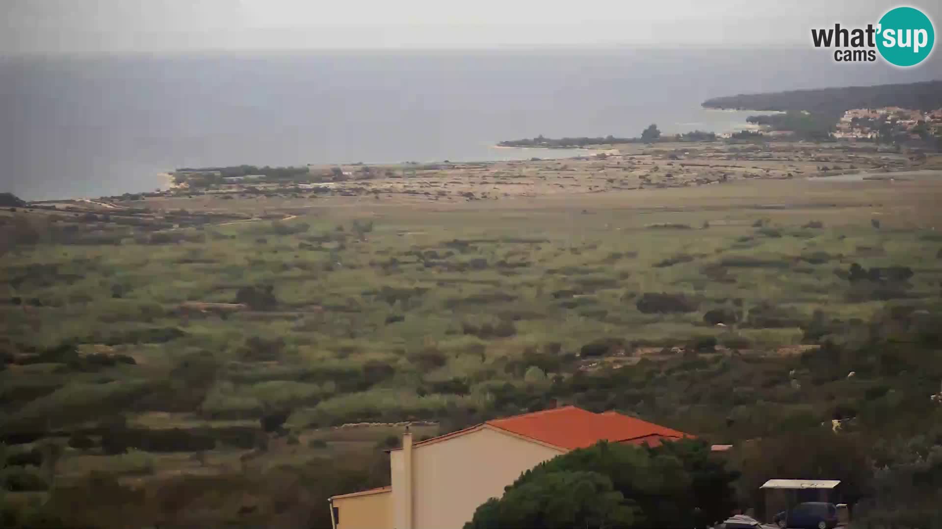 Vista dalla fabbrica di formaggio Gligora Kolan – isola di Pag