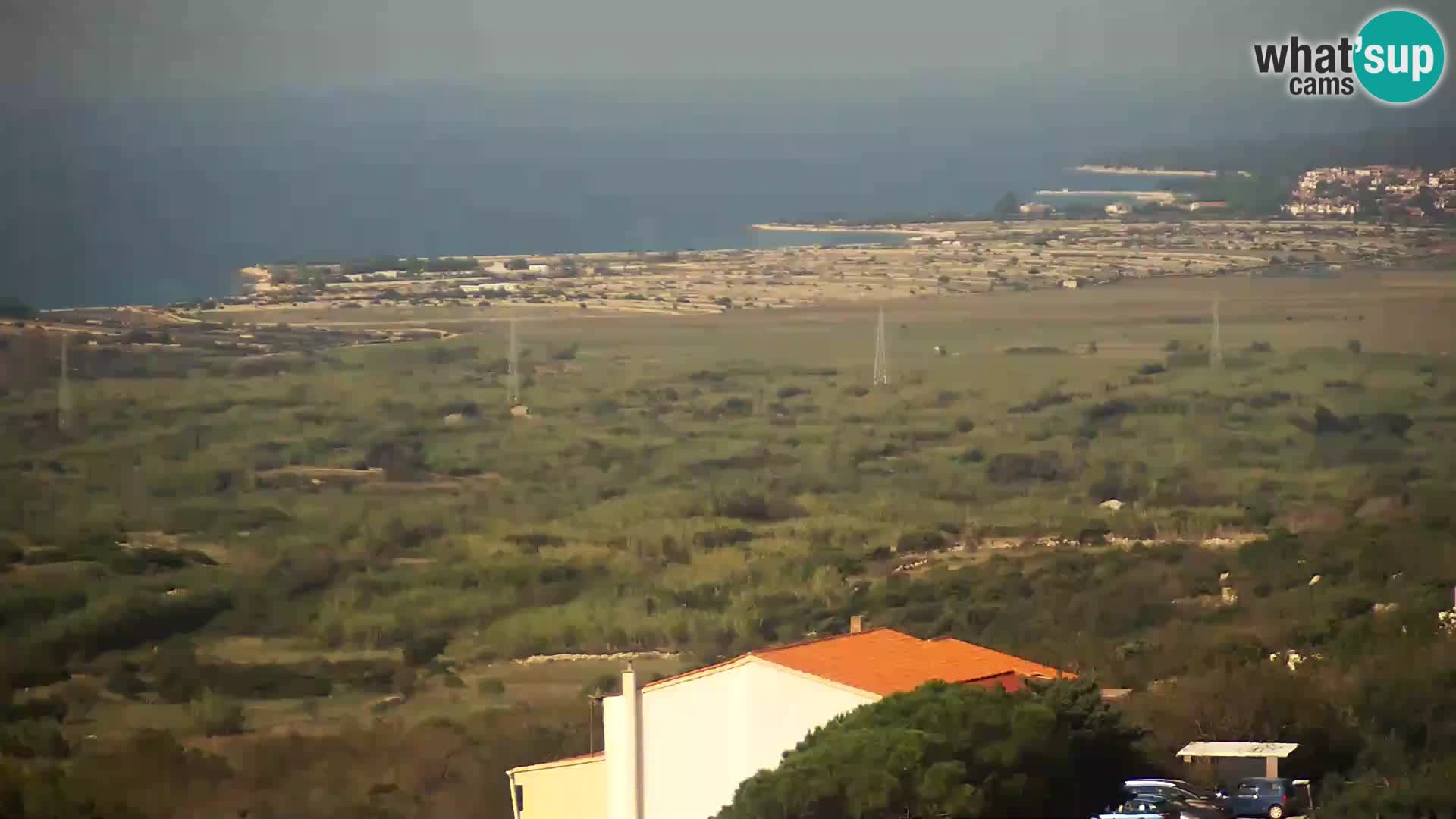 Vista dalla fabbrica di formaggio Gligora Kolan – isola di Pag