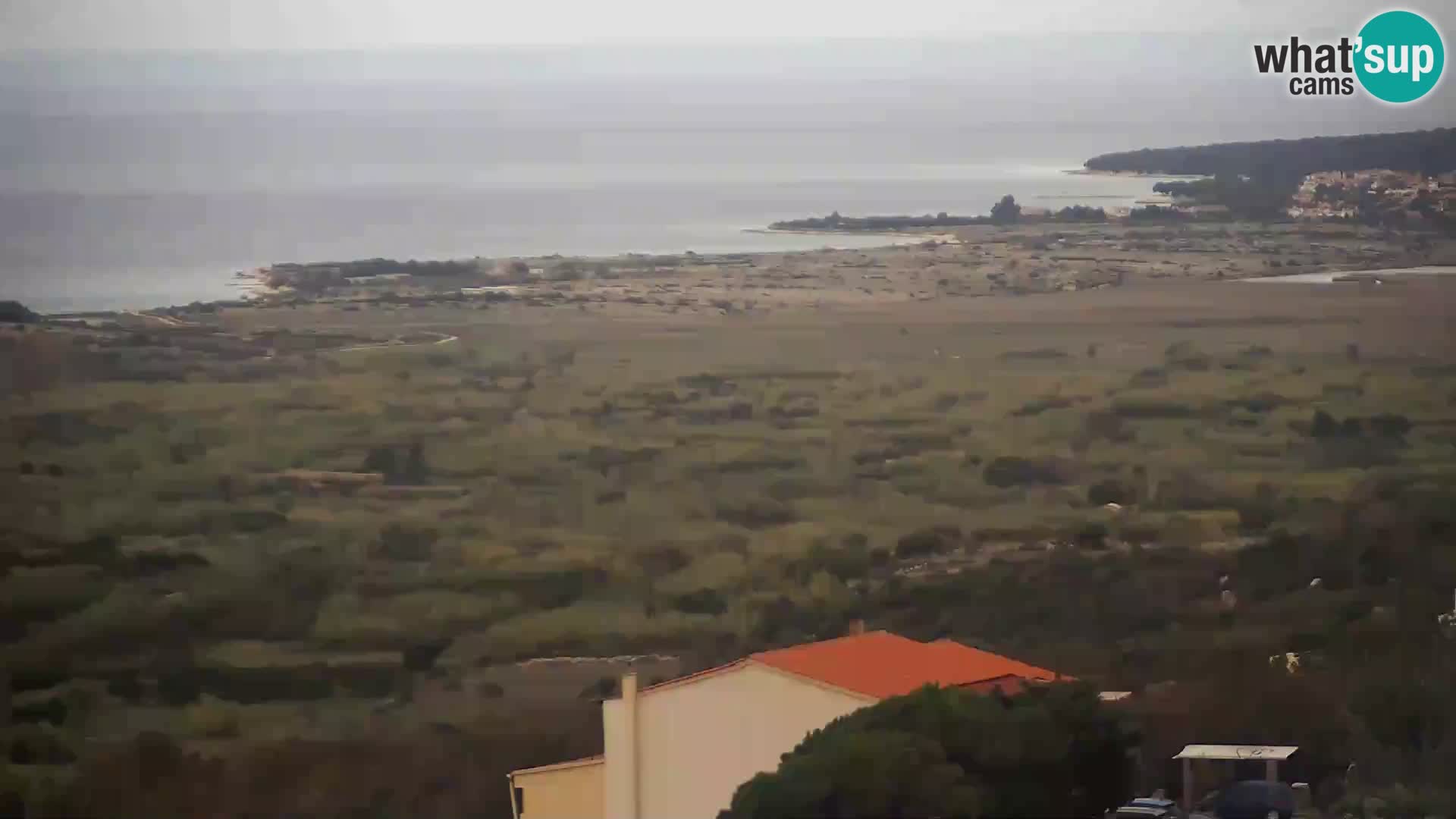 Vista dalla fabbrica di formaggio Gligora Kolan – isola di Pag