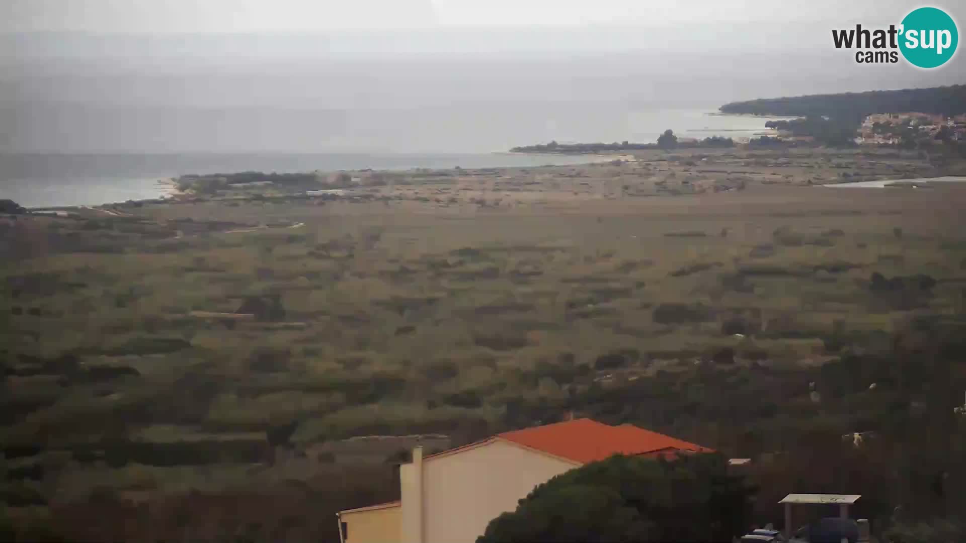 Vista dalla fabbrica di formaggio Gligora Kolan – isola di Pag