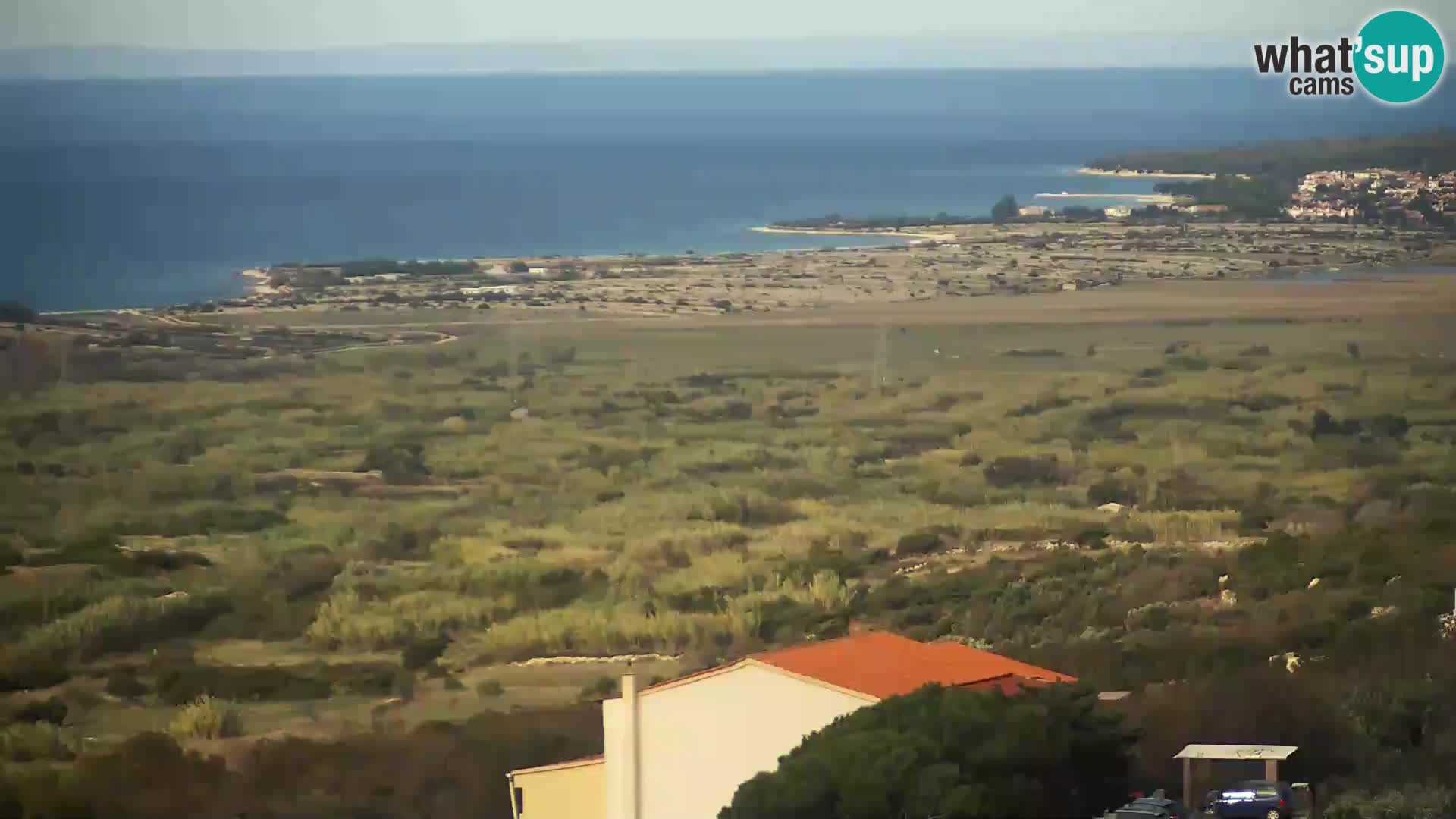 Vista dalla fabbrica di formaggio Gligora Kolan – isola di Pag