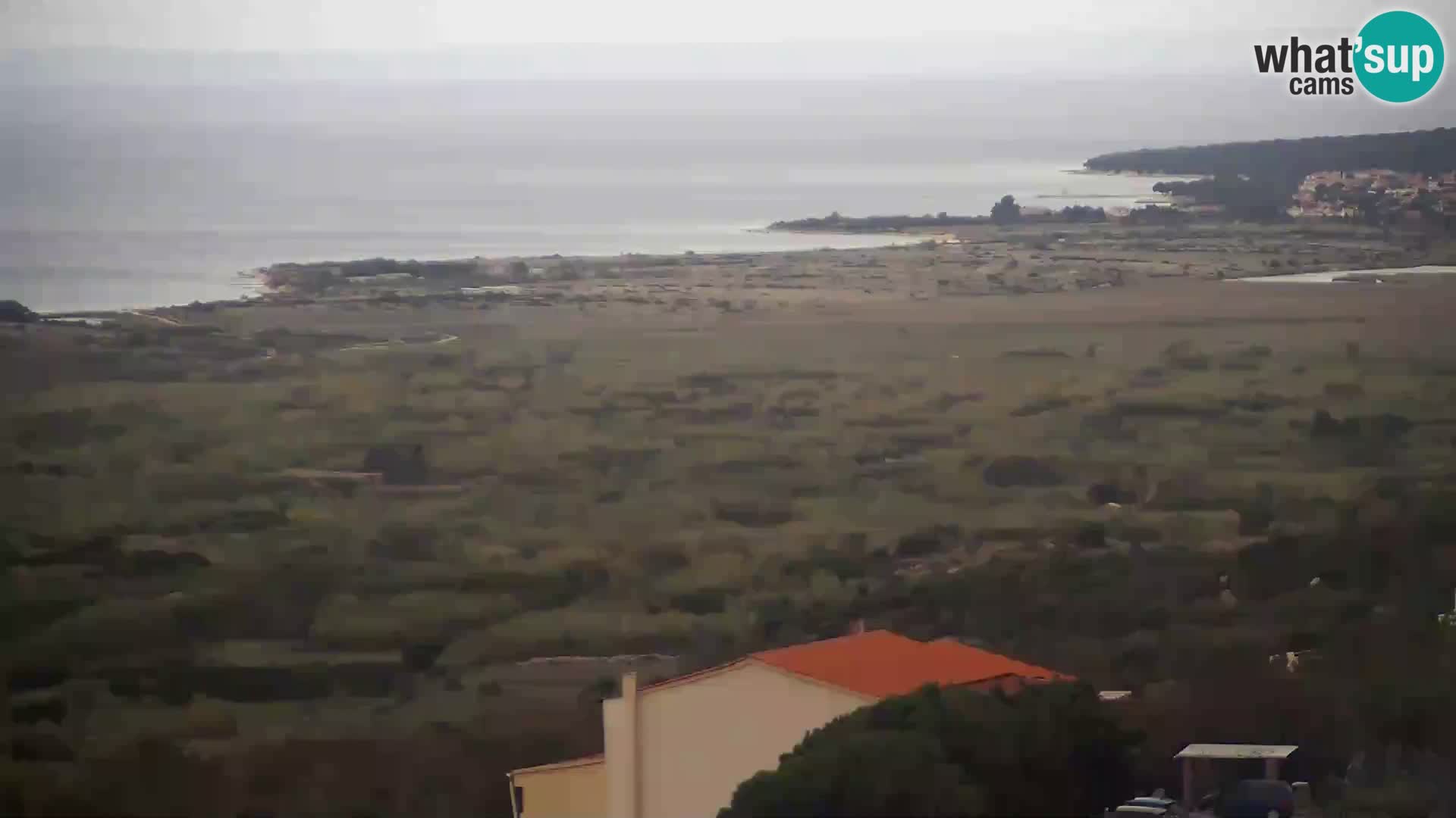 Vista dalla fabbrica di formaggio Gligora Kolan – isola di Pag