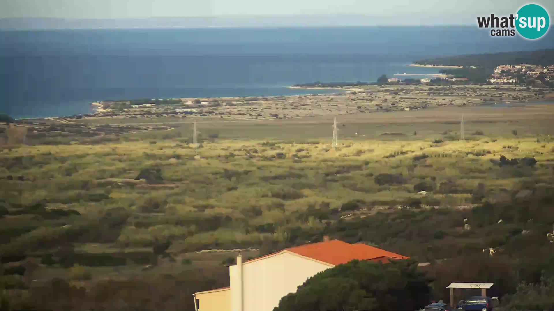 Vista dalla fabbrica di formaggio Gligora Kolan – isola di Pag