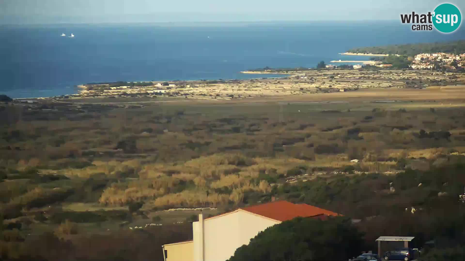 Vista dalla fabbrica di formaggio Gligora Kolan – isola di Pag