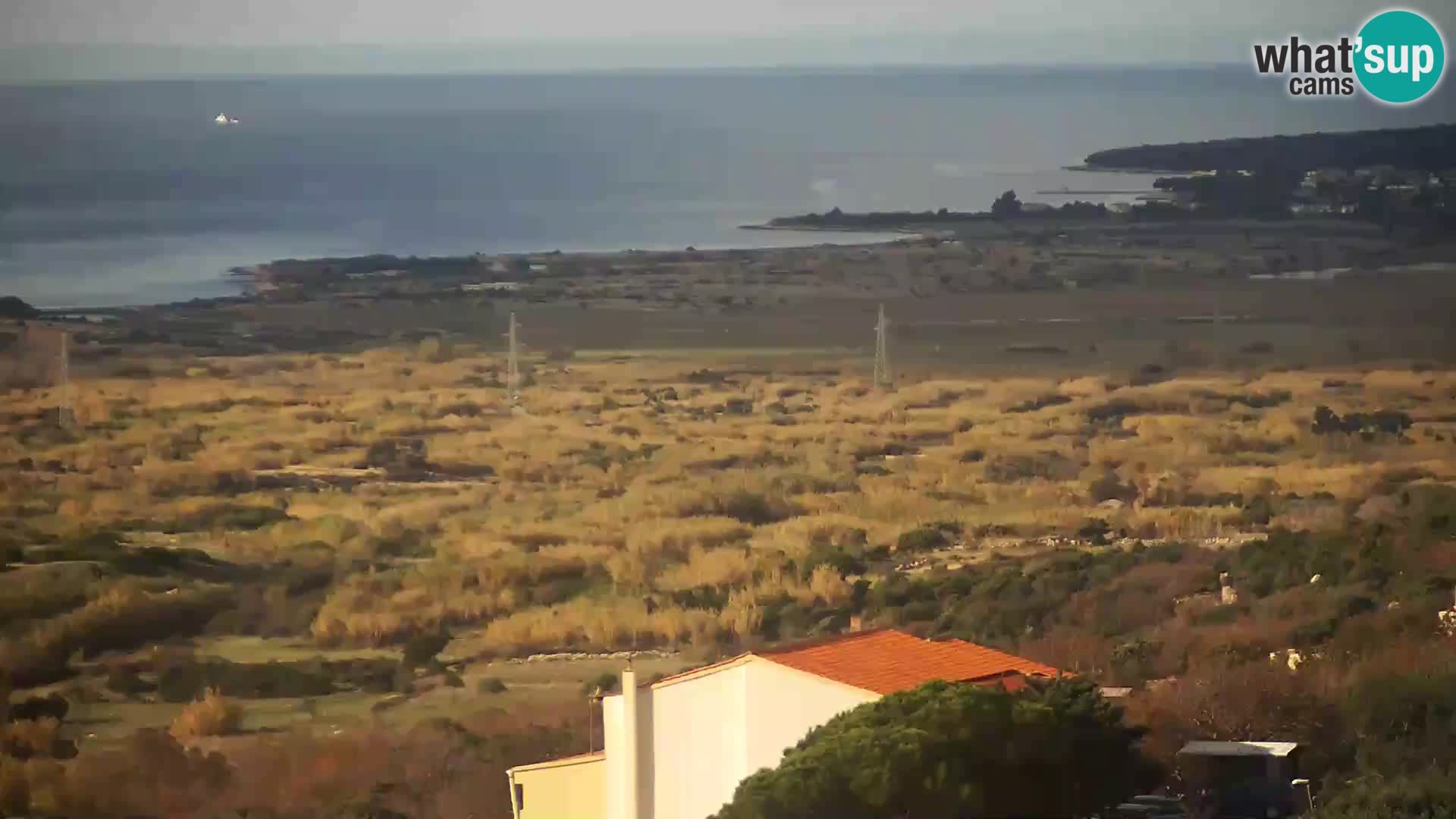 Vista dalla fabbrica di formaggio Gligora Kolan – isola di Pag