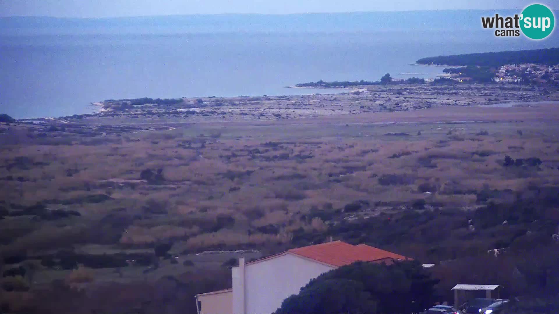 Vista dalla fabbrica di formaggio Gligora Kolan – isola di Pag