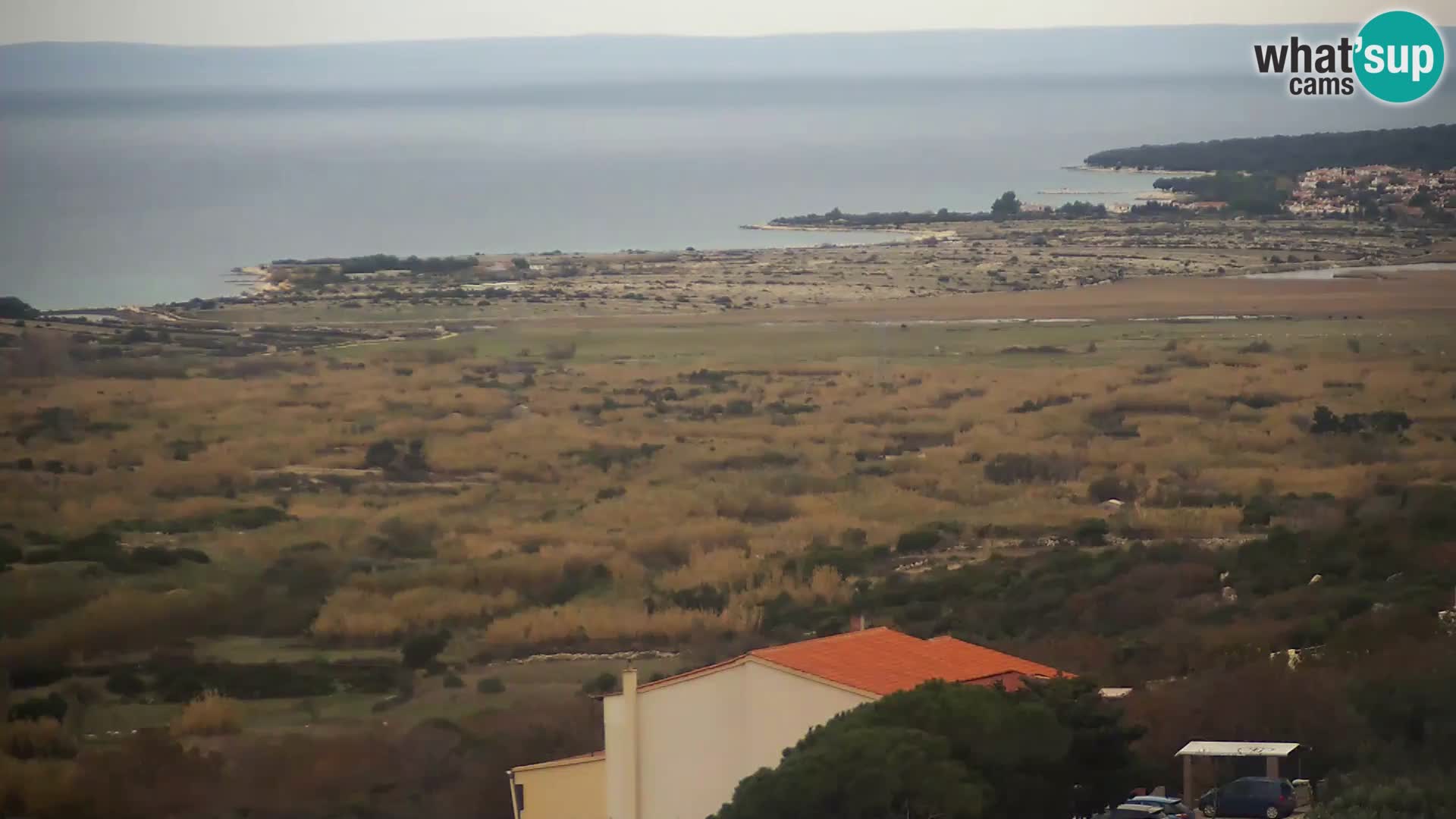 Vista dalla fabbrica di formaggio Gligora Kolan – isola di Pag