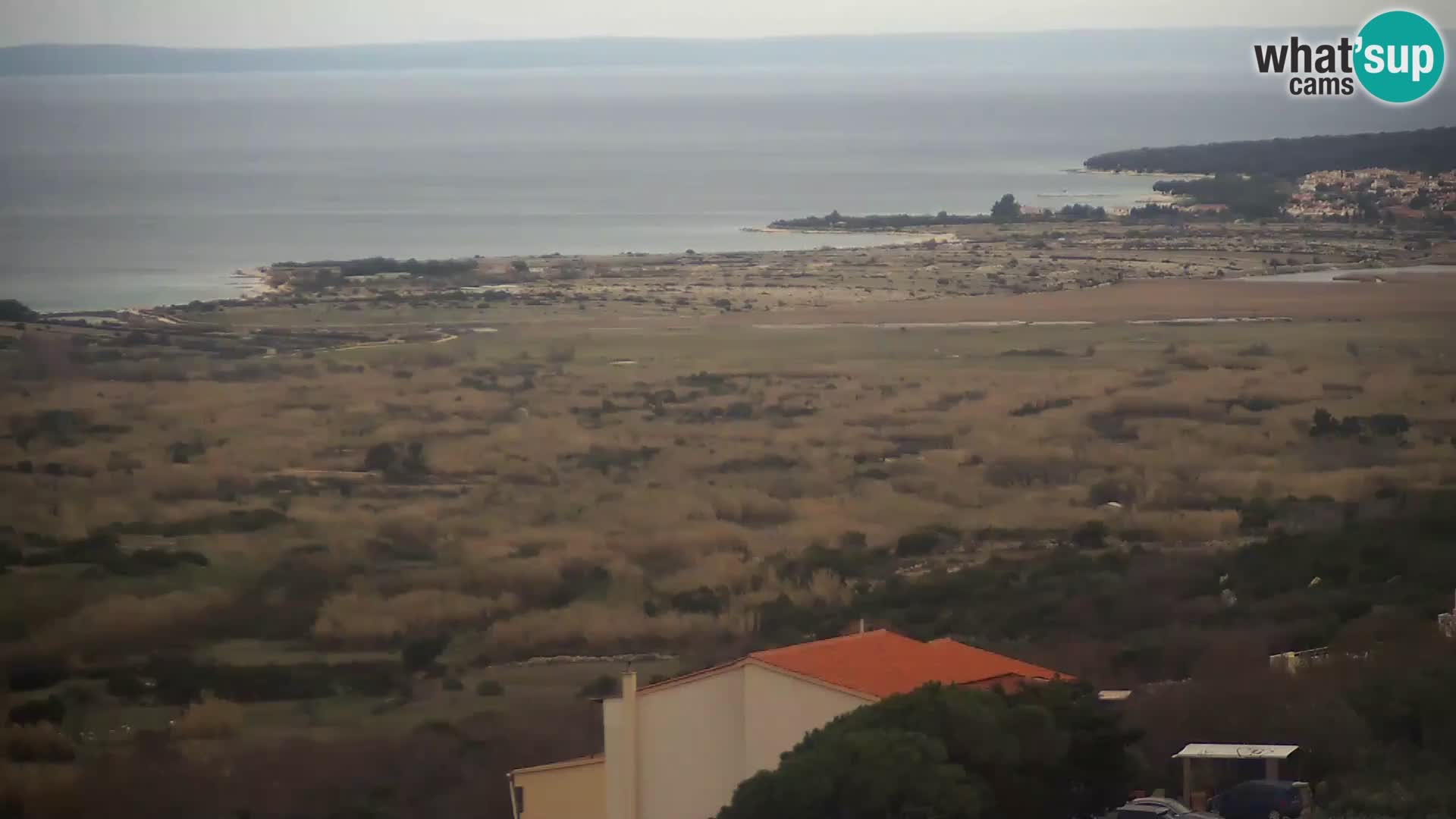 Vista dalla fabbrica di formaggio Gligora Kolan – isola di Pag