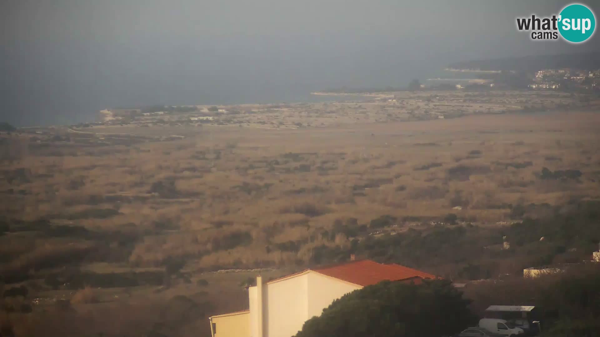 Vista dalla fabbrica di formaggio Gligora Kolan – isola di Pag