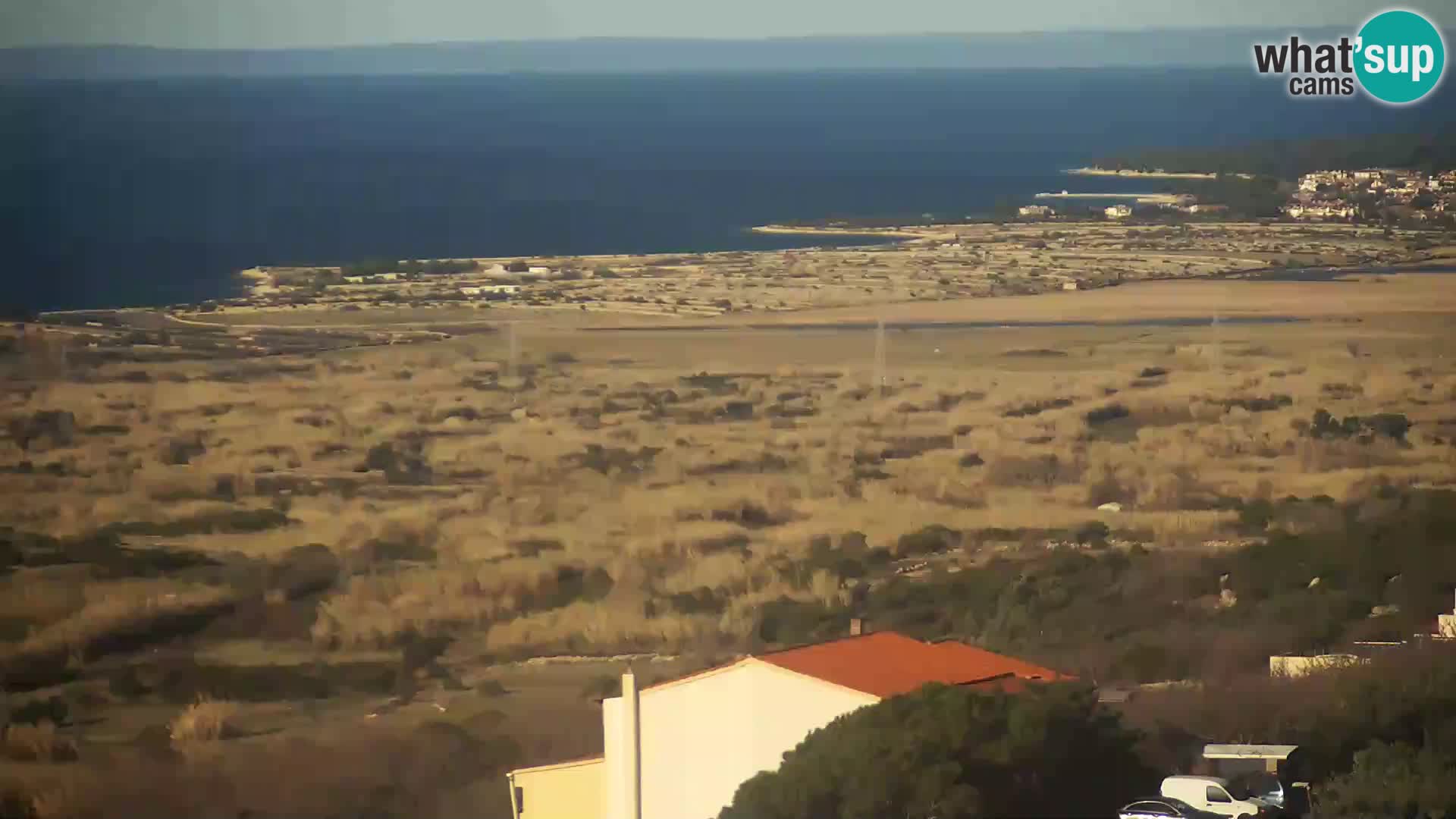 Vista dalla fabbrica di formaggio Gligora Kolan – isola di Pag