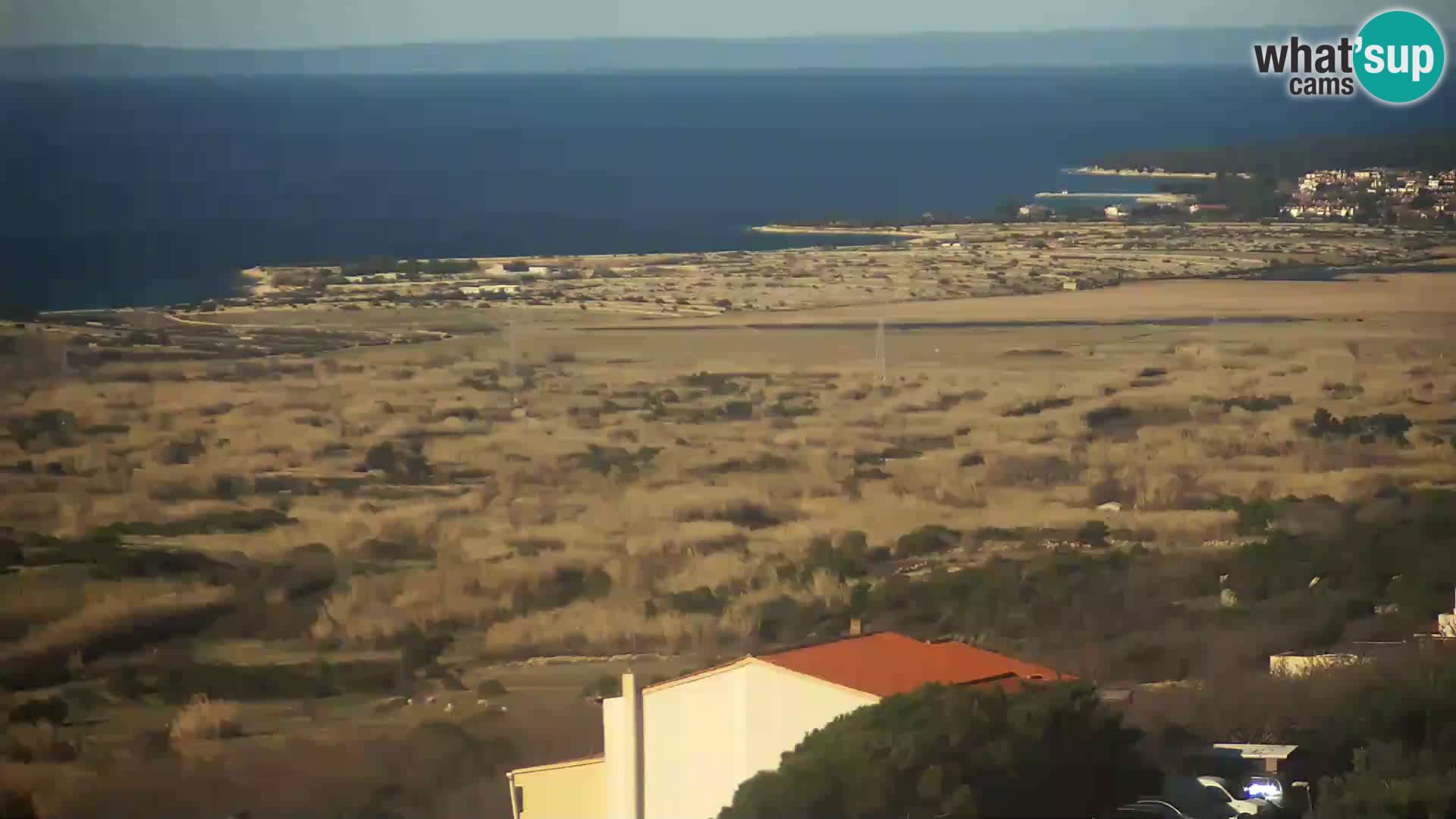 Vista dalla fabbrica di formaggio Gligora Kolan – isola di Pag