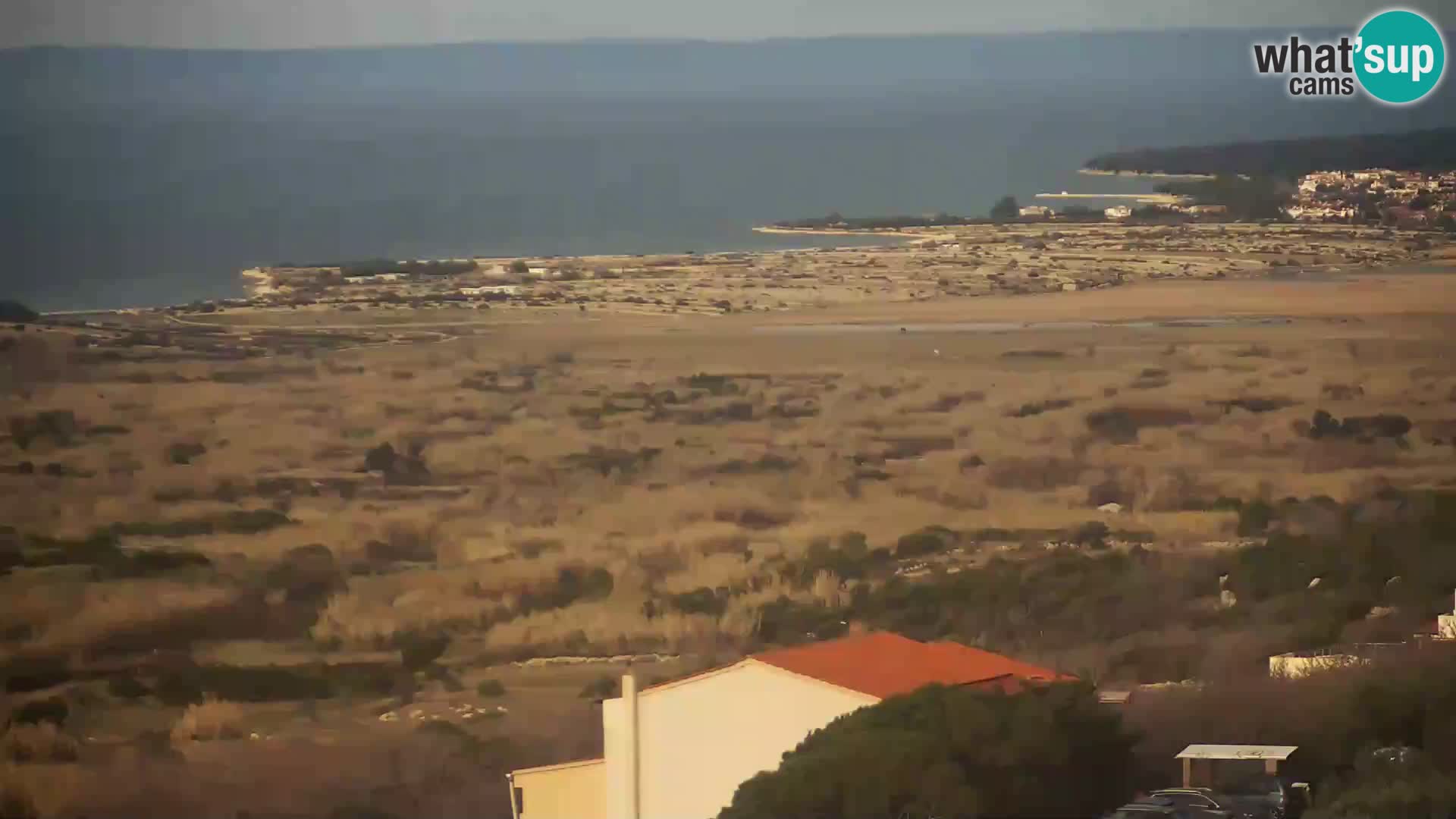 Vista dalla fabbrica di formaggio Gligora Kolan – isola di Pag