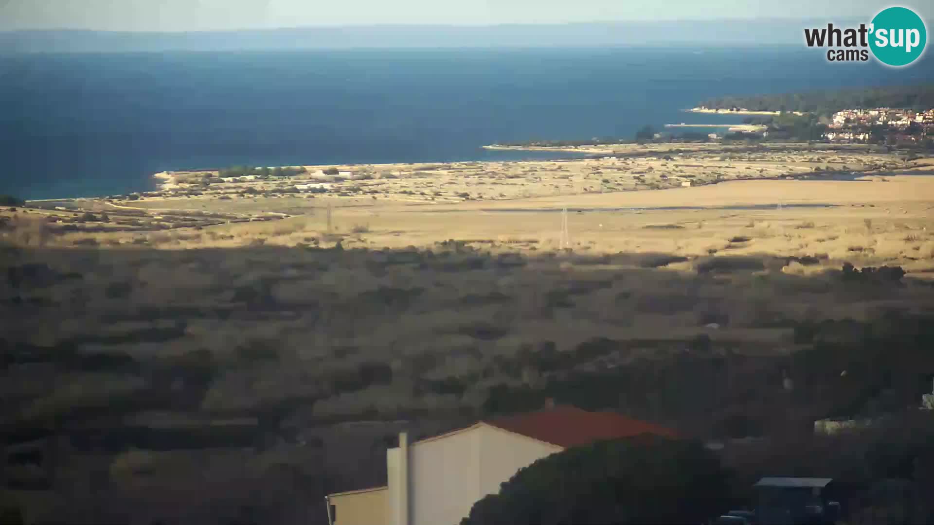 Vista dalla fabbrica di formaggio Gligora Kolan – isola di Pag