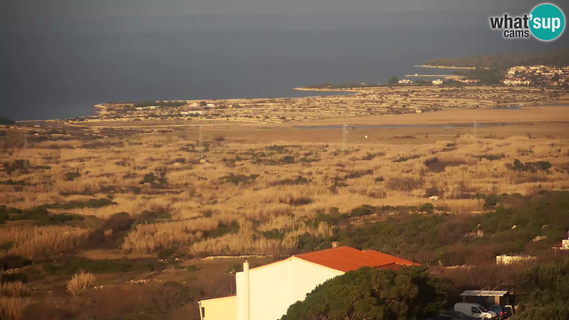 Vista dalla fabbrica di formaggio Gligora Kolan – isola di Pag