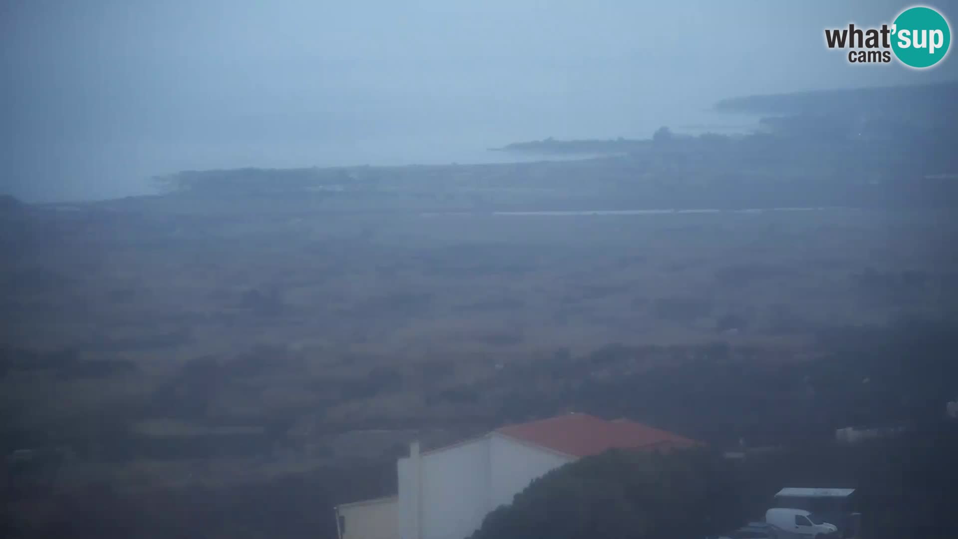 Vista dalla fabbrica di formaggio Gligora Kolan – isola di Pag