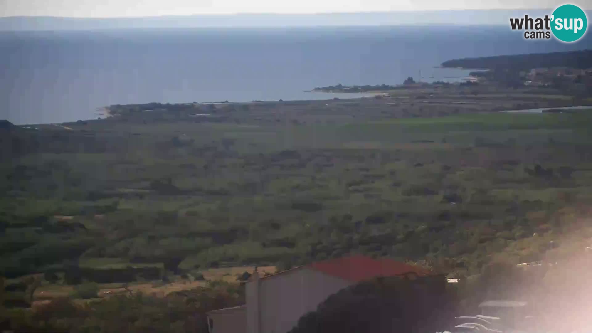Vista dalla fabbrica di formaggio Gligora Kolan – isola di Pag