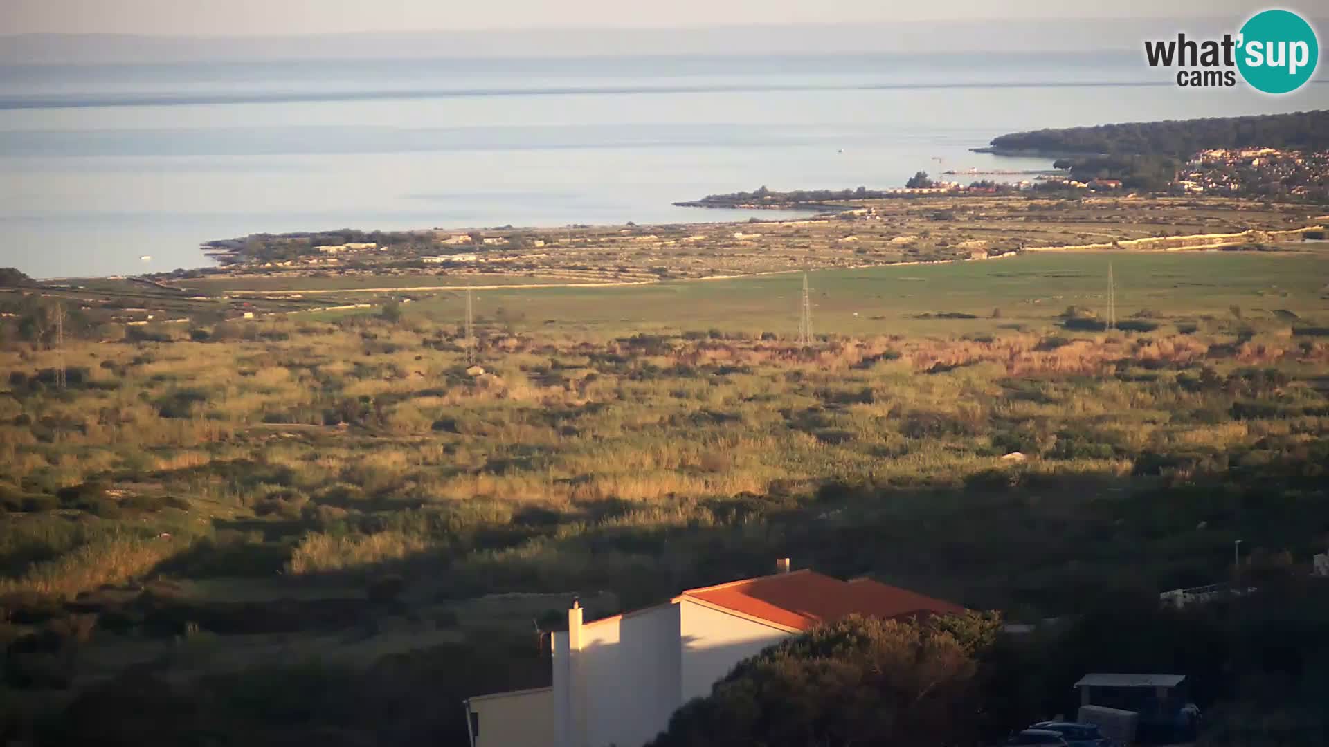 Vista dalla fabbrica di formaggio Gligora Kolan – isola di Pag