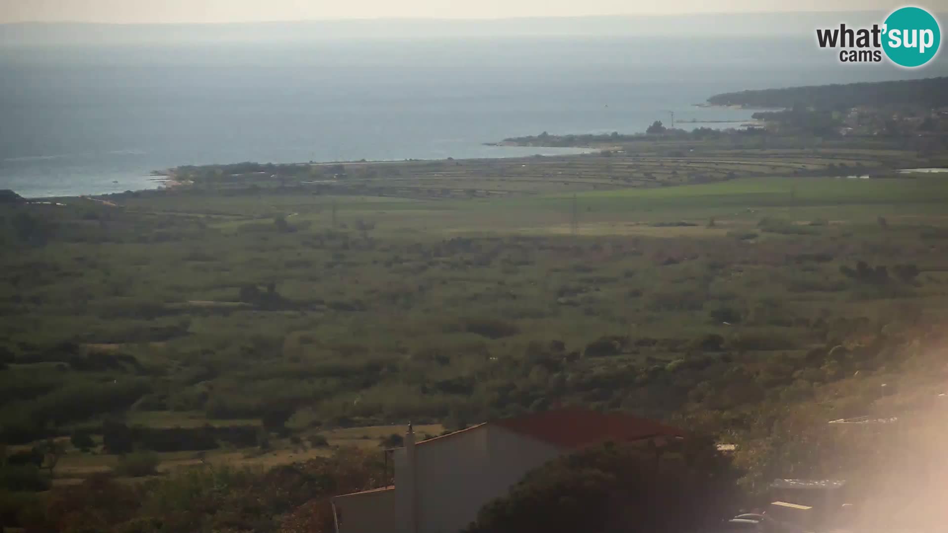 Vista dalla fabbrica di formaggio Gligora Kolan – isola di Pag