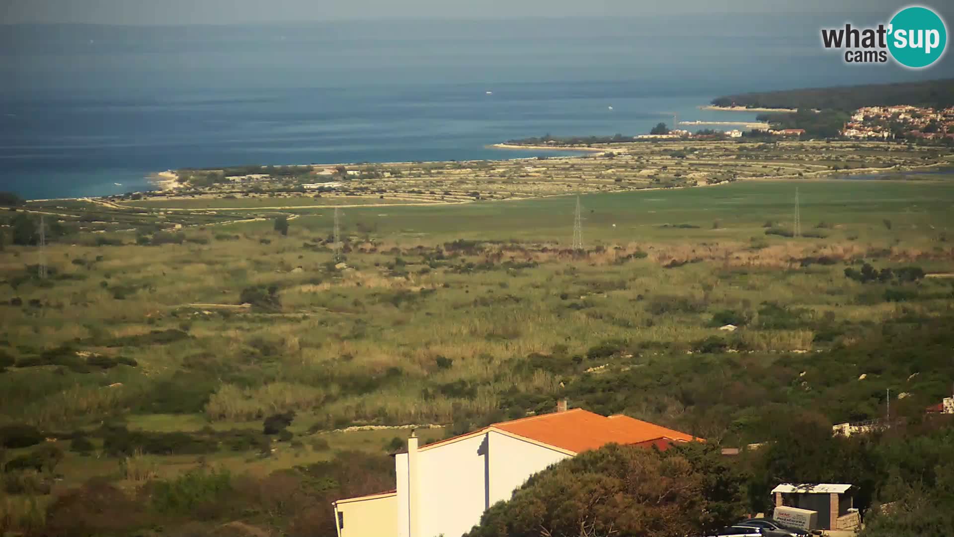 Vista dalla fabbrica di formaggio Gligora Kolan – isola di Pag