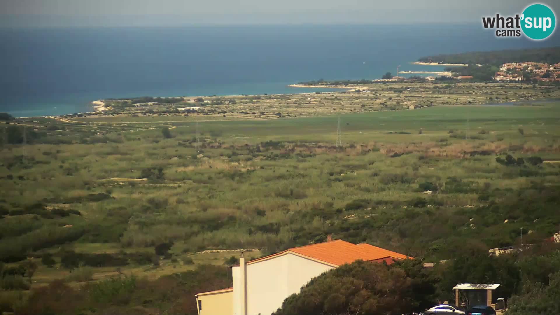 Vista dalla fabbrica di formaggio Gligora Kolan – isola di Pag