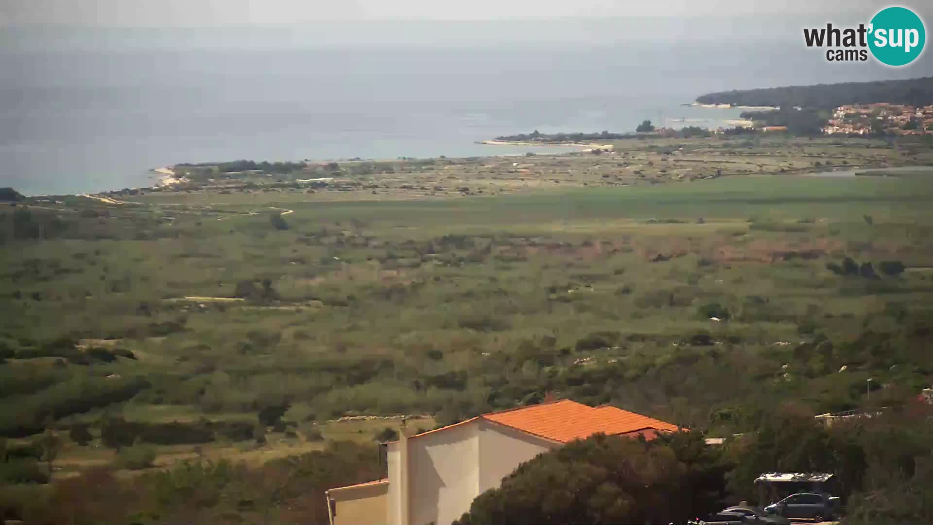 Vista dalla fabbrica di formaggio Gligora Kolan – isola di Pag