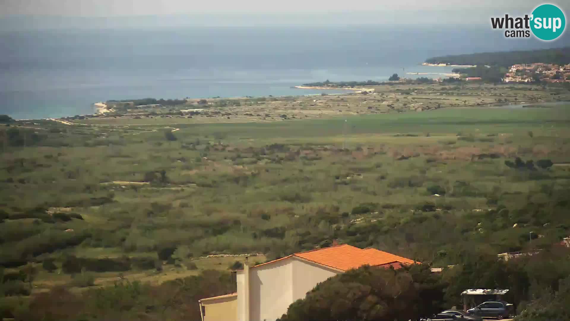 Vista dalla fabbrica di formaggio Gligora Kolan – isola di Pag