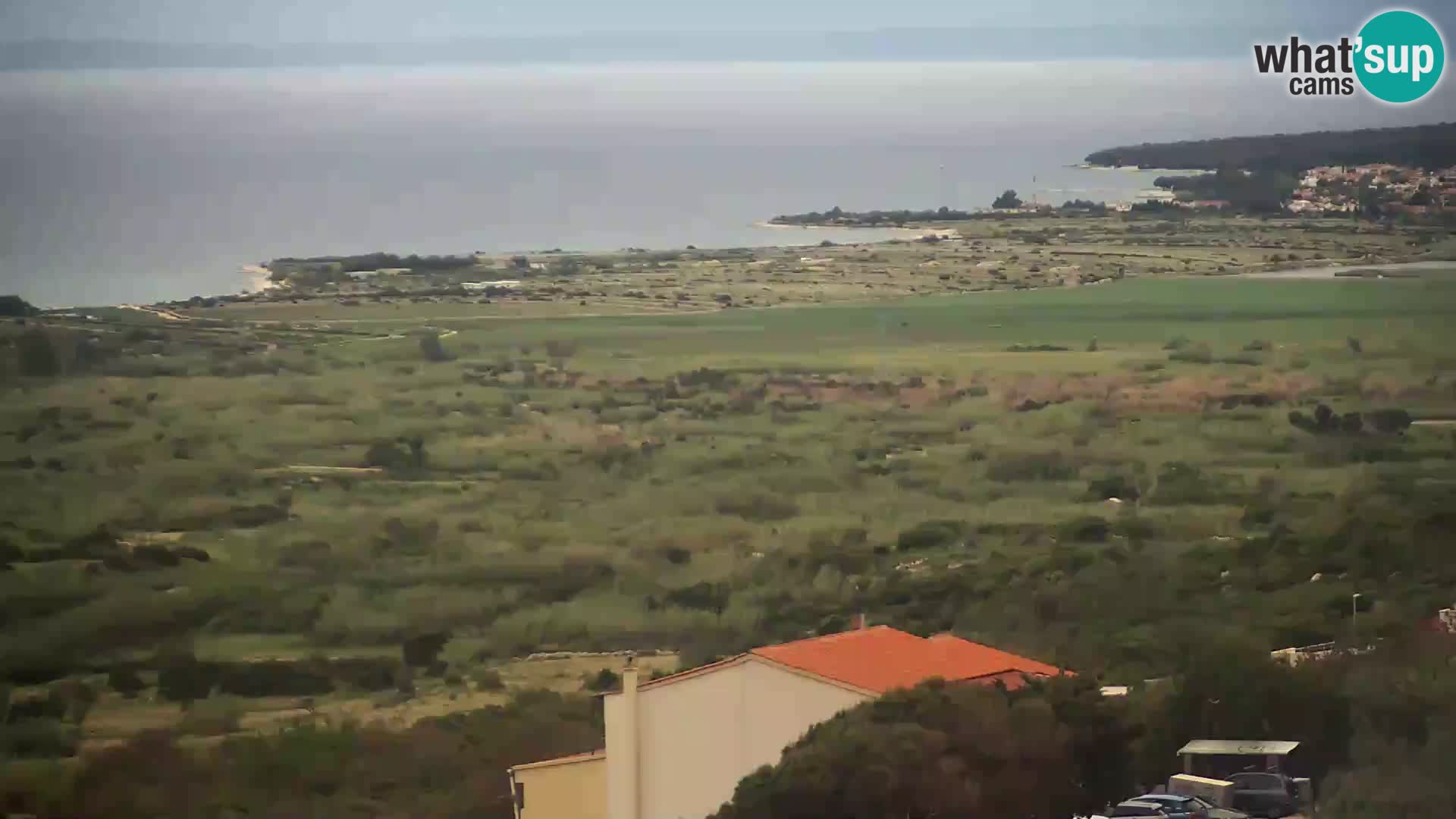 Vista dalla fabbrica di formaggio Gligora Kolan – isola di Pag