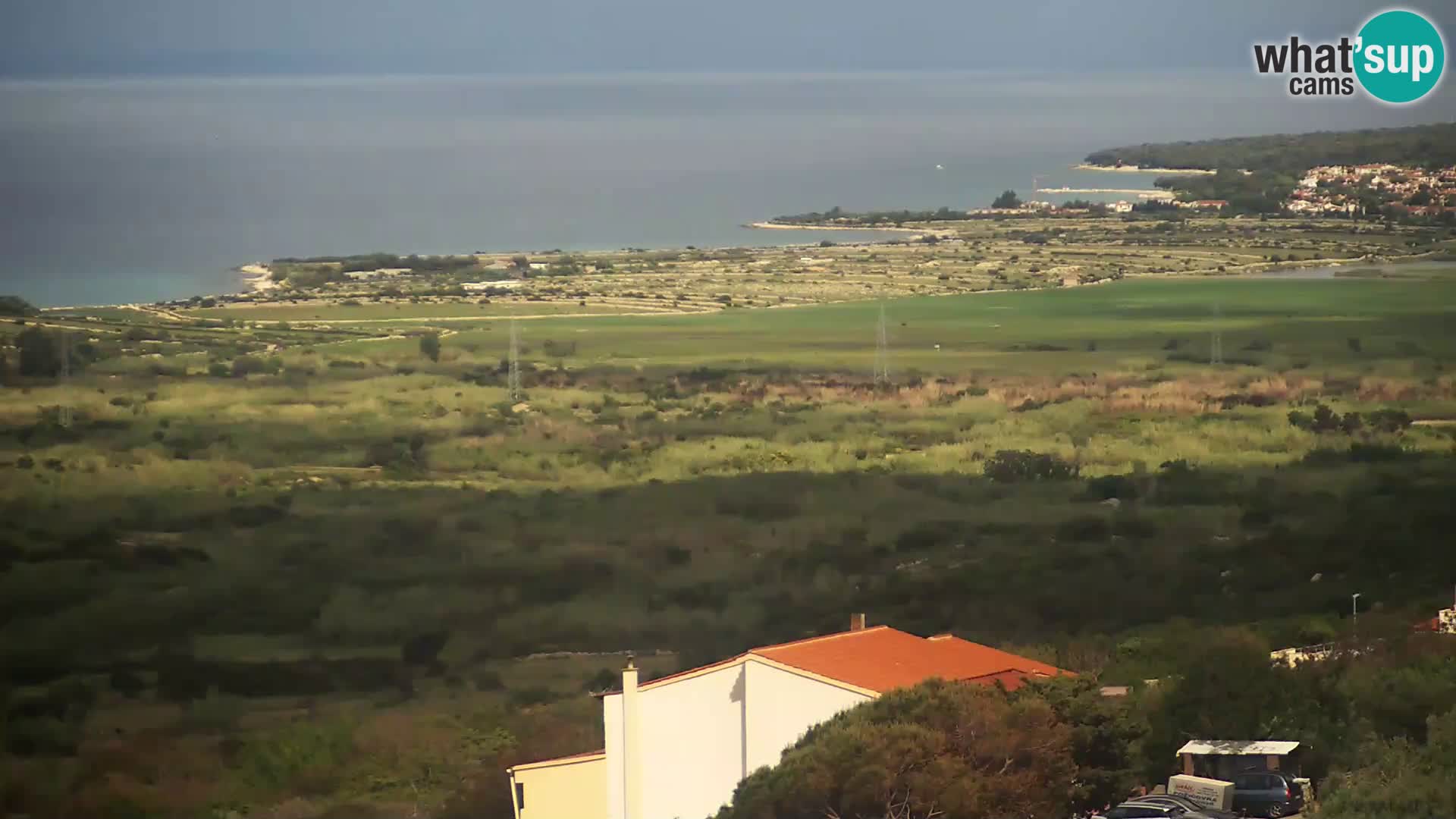 Vista dalla fabbrica di formaggio Gligora Kolan – isola di Pag