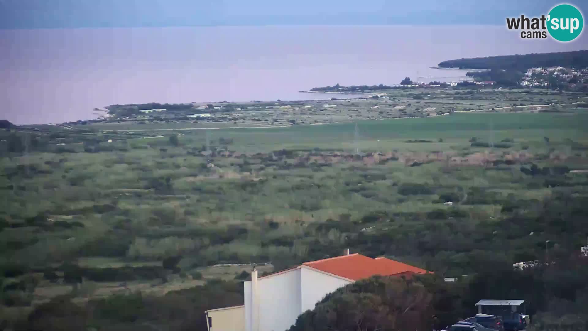 Vista dalla fabbrica di formaggio Gligora Kolan – isola di Pag