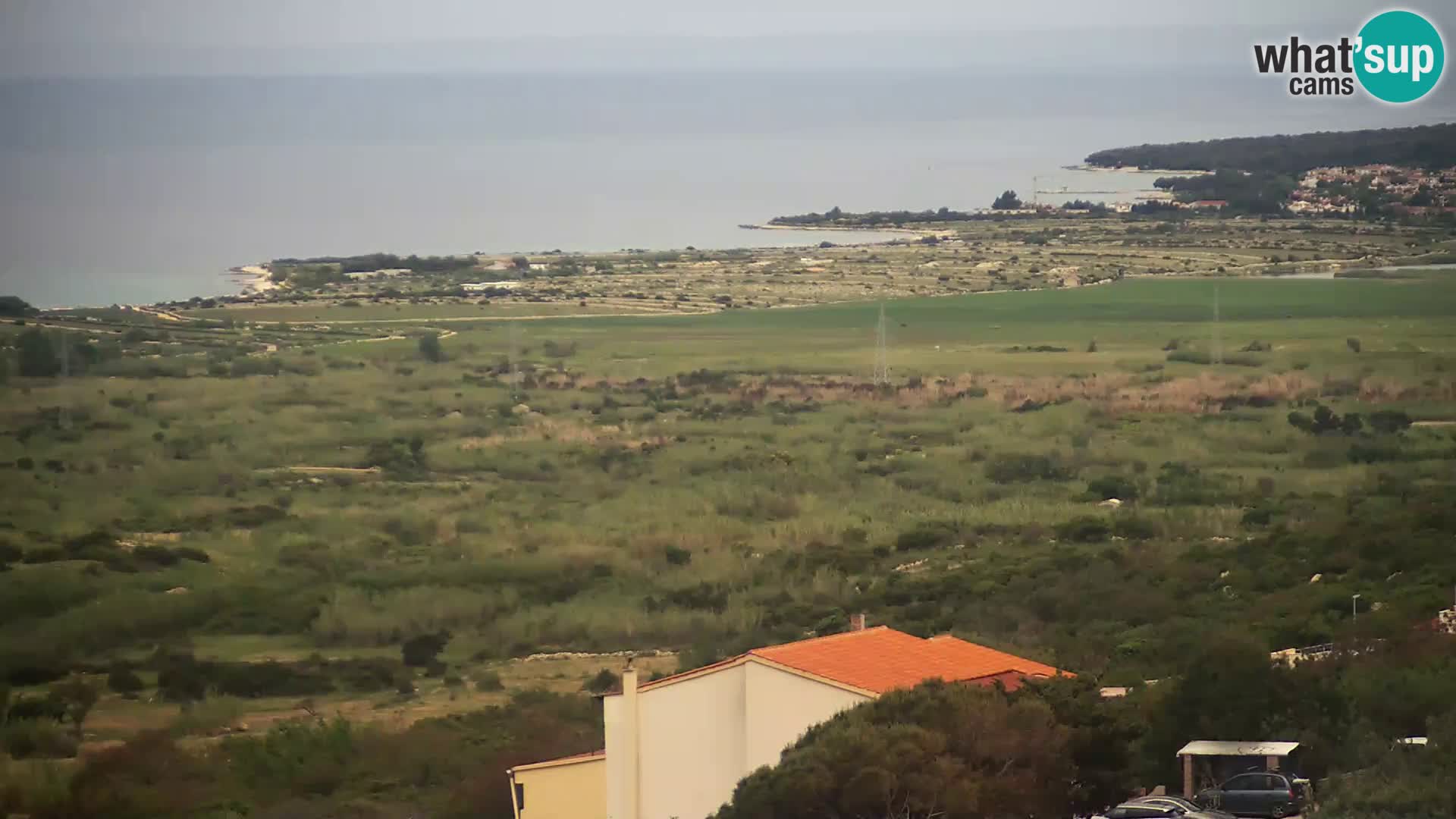 Pogled s Sirarne Gligora na Kolansko polje, blato in ornitološki rezervat