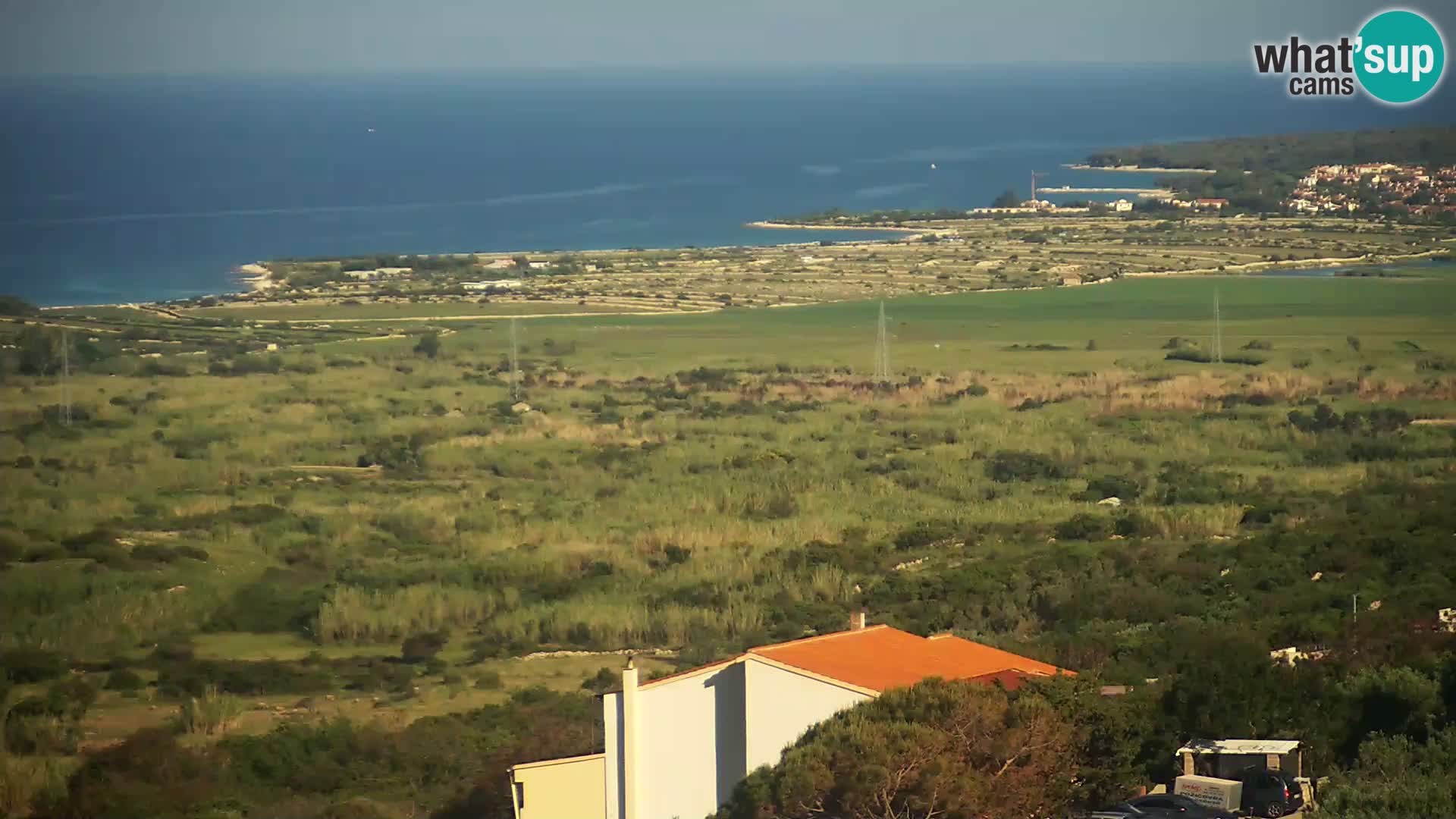 Vista dalla fabbrica di formaggio Gligora Kolan – isola di Pag